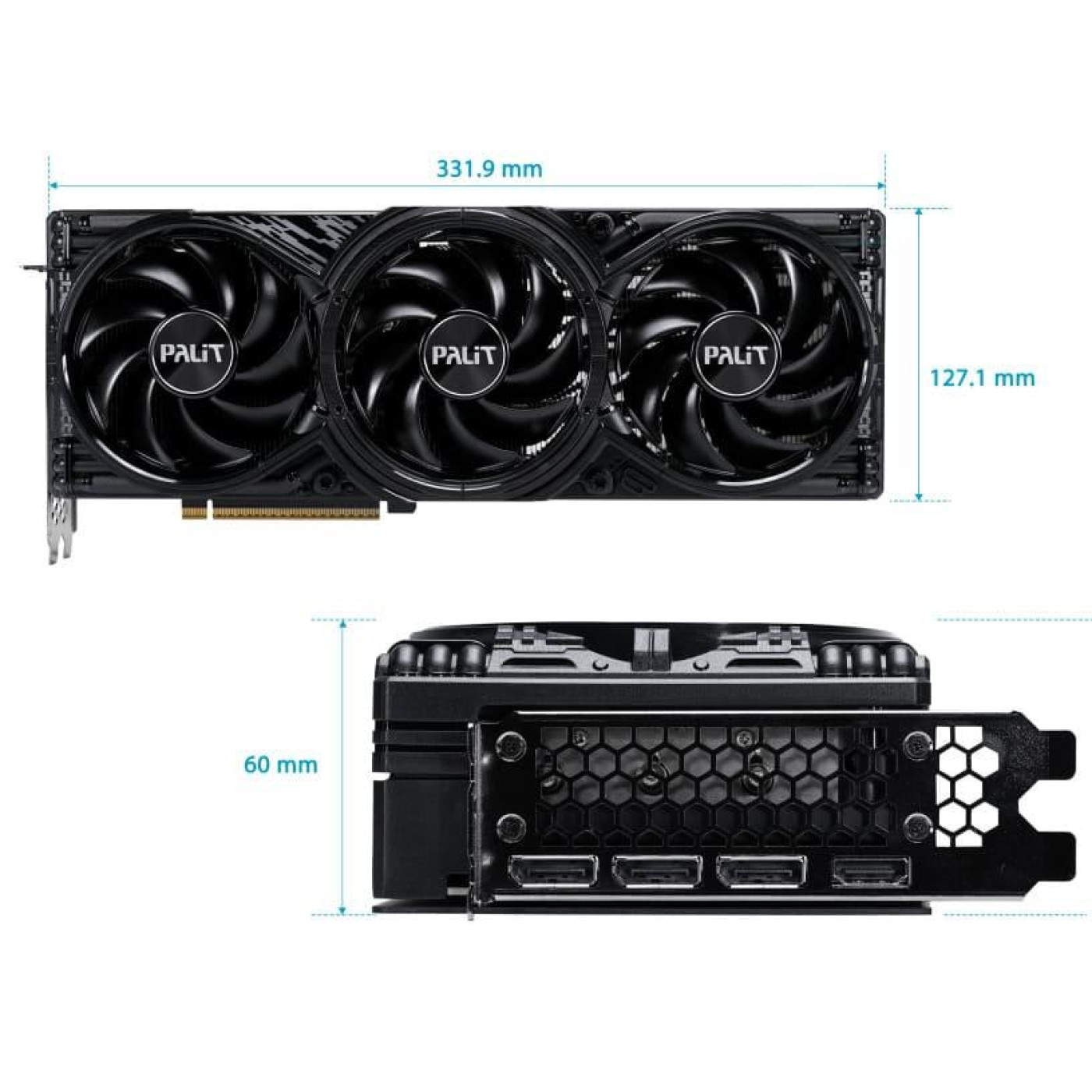 Відеокарта Palit RTX 5070 Ti 16GB GamingPro OC V1 (NE7507TS19T2-GB2031Y) (GDDR7, 256 bit, PCI-E v5.0 x16)
