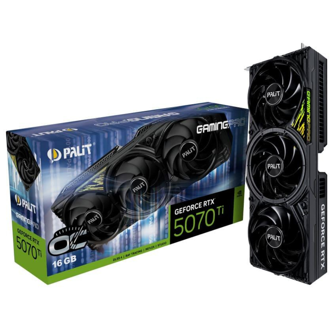 Відеокарта Palit RTX 5070 Ti 16GB GamingPro OC V1 (NE7507TS19T2-GB2031Y) (GDDR7, 256 bit, PCI-E v5.0 x16)