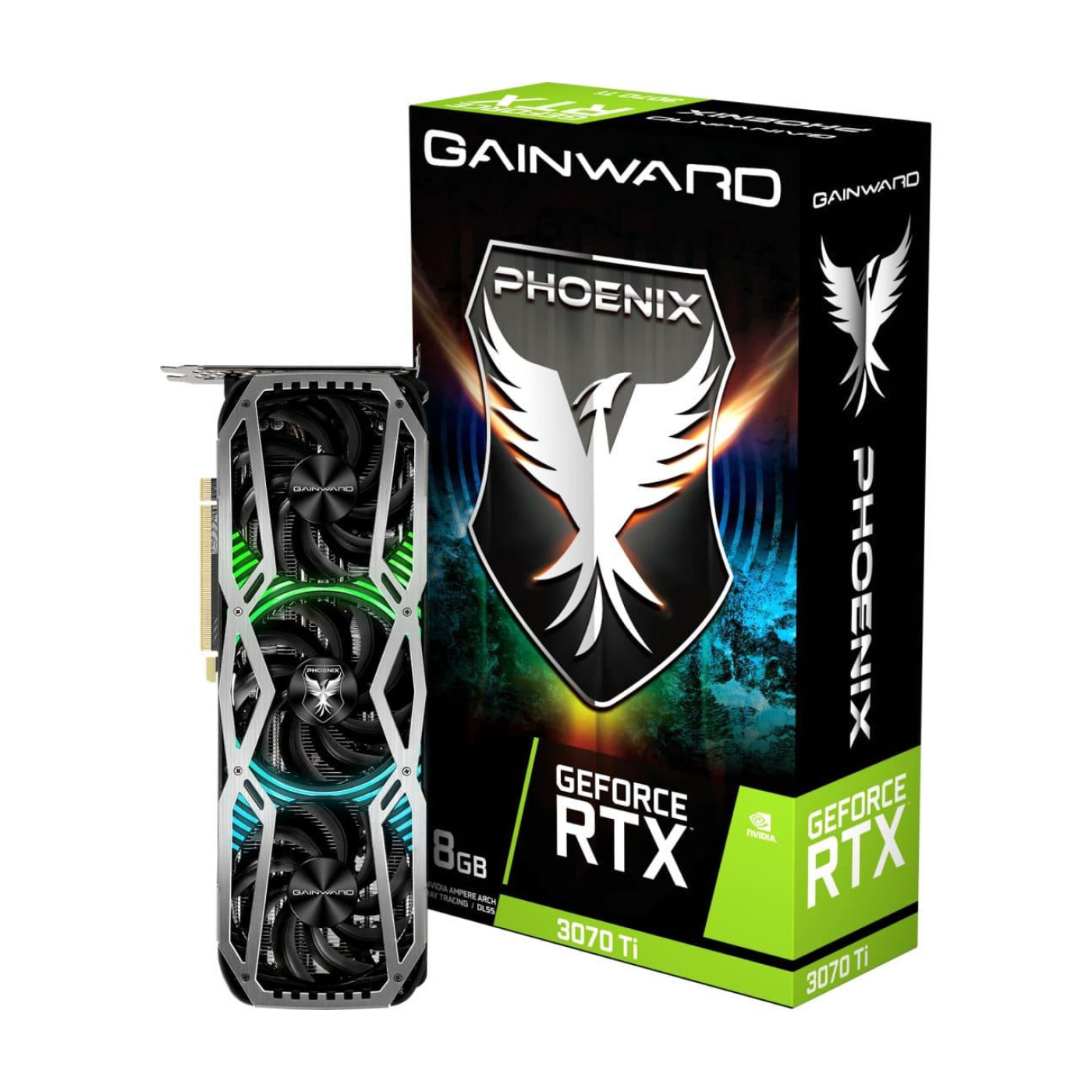 Відеокарта Gainward RTX 3070Ti 8Gb Phoenix (NED307T019P2-1046X) (GDDR6X, 256 bit, PCI-E v4.0 x16) Б/в