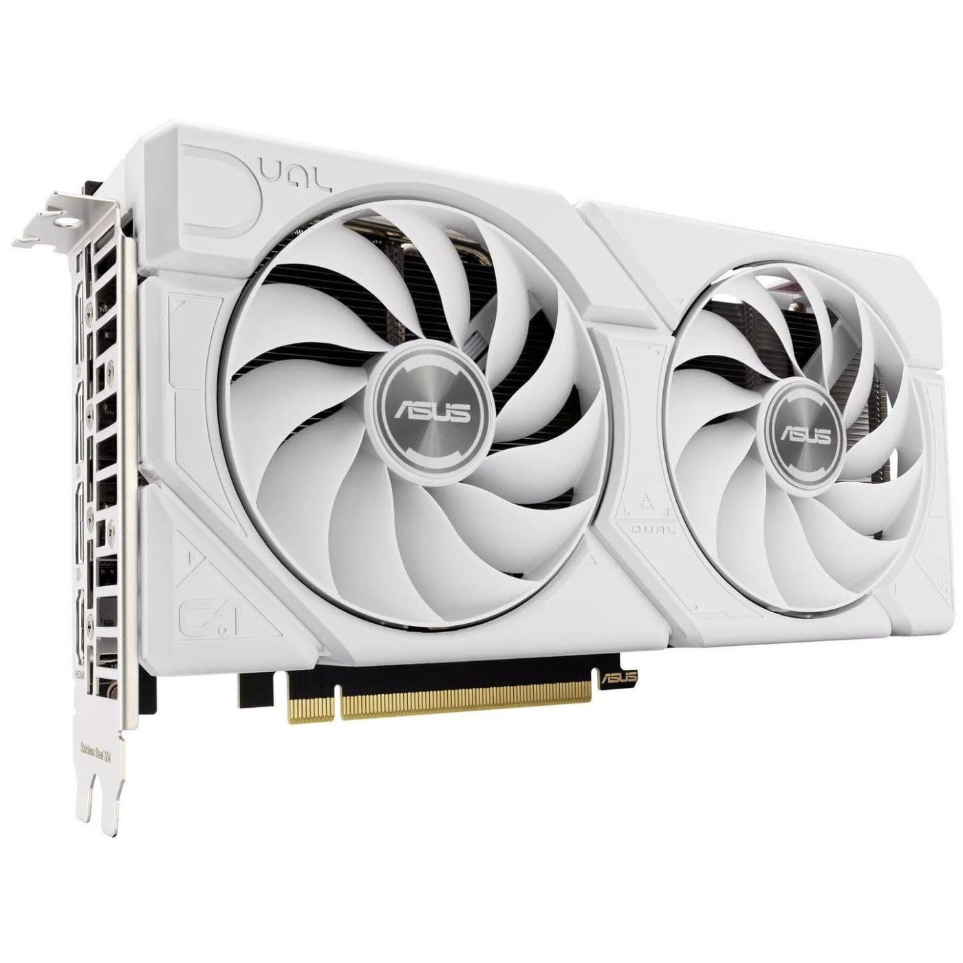 Видеокарта ASUS RTX 4060 Ti 8GB DUAL OC EVO билий (DUAL-RTX4060TI-O8G-EVO-WHITE) (GDDR6, 128 bit, PCI-E v4.0 x8)