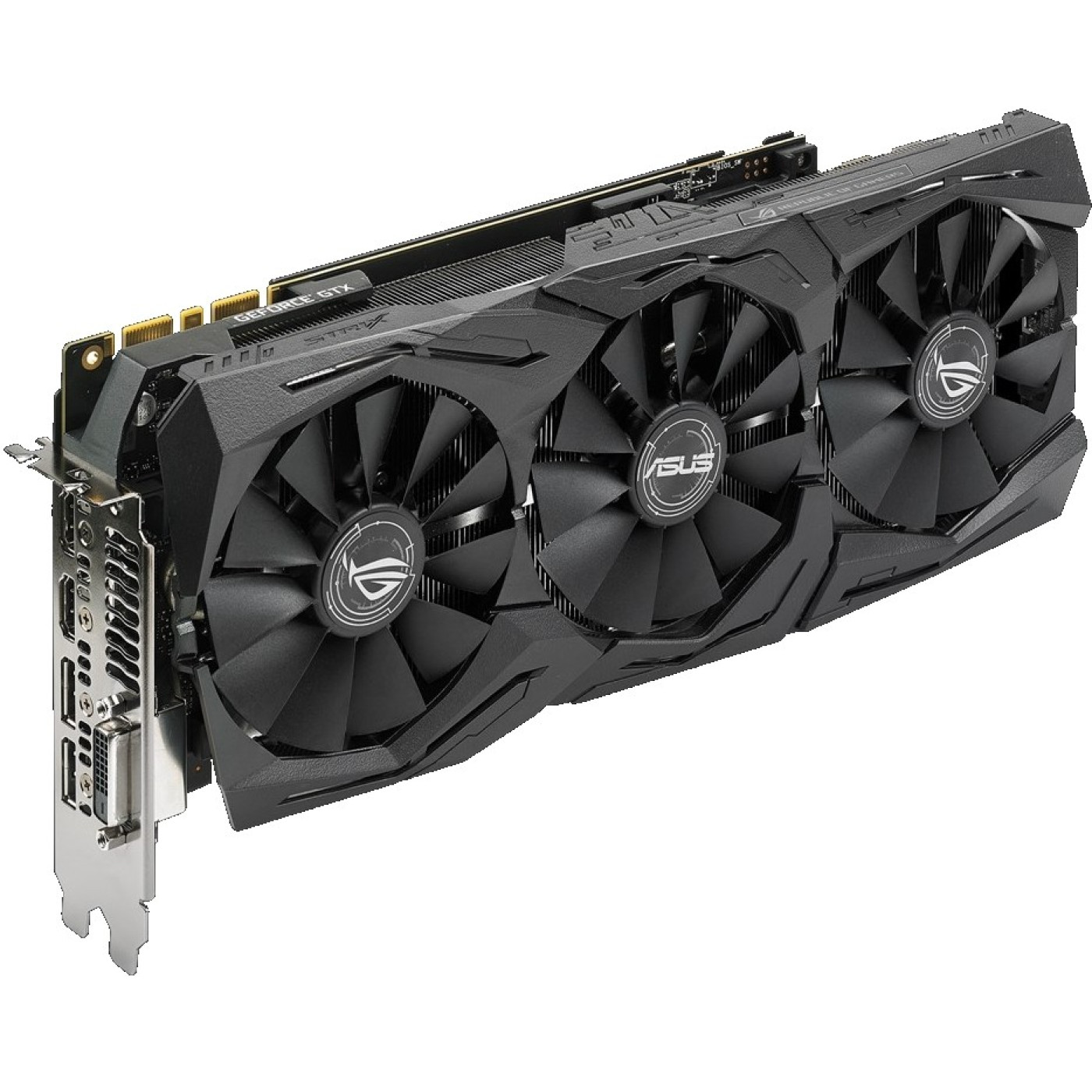 Видеокарта ASUS GTX 1080Ti 11Gb Strix (ROG-STRIX-GTX1080TI-11G-GAMING) (GDDR5X, 352 bit, PCI-E 3.0 x16) Б/у