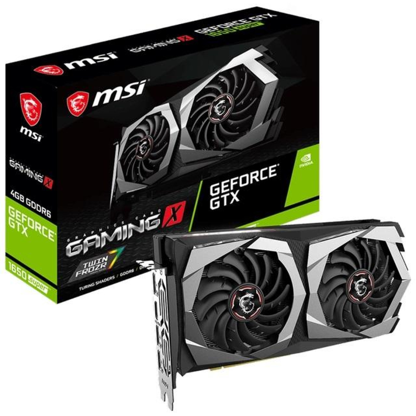 Видеокарта MSI GTX 1650 Super 4Gb Gaming X (GTX 1650 SUPER GAMING X) (GDDR6, 128 bit, PCI-E 3.0 x16)