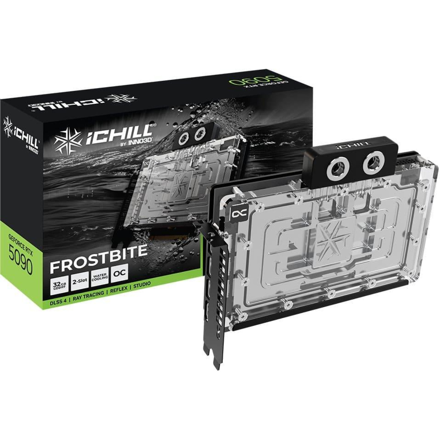 Видеокарта Inno3D RTX 5090 32GB ICHILL FROSTBITE (C50903-32D7X-1759FB) (GDDR7, 512 bit, PCI-E v5.0 x16)