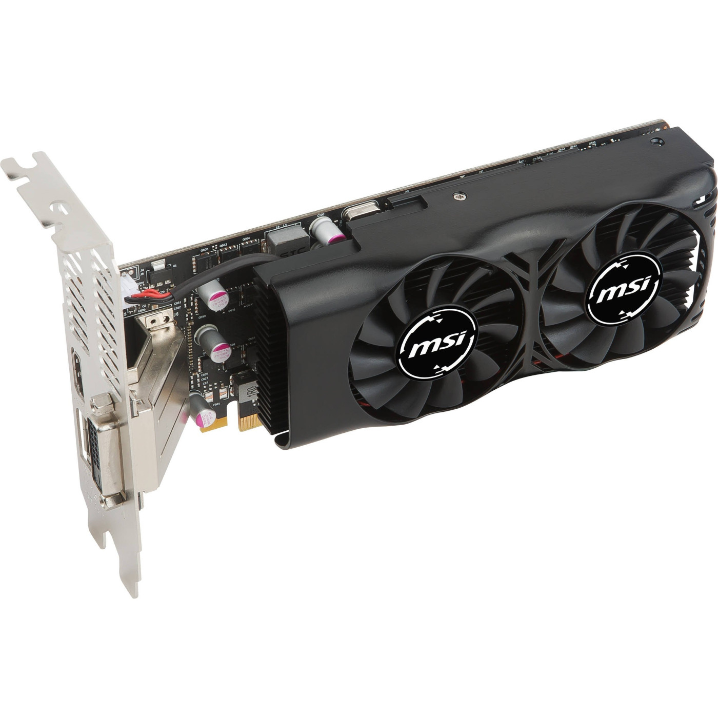 Відеокарта MSI GTX 1050Ti 4Gb (GTX 1050 Ti 4GT LP) (GDDR5, 128 bit, PCI-E 3.0 x16)