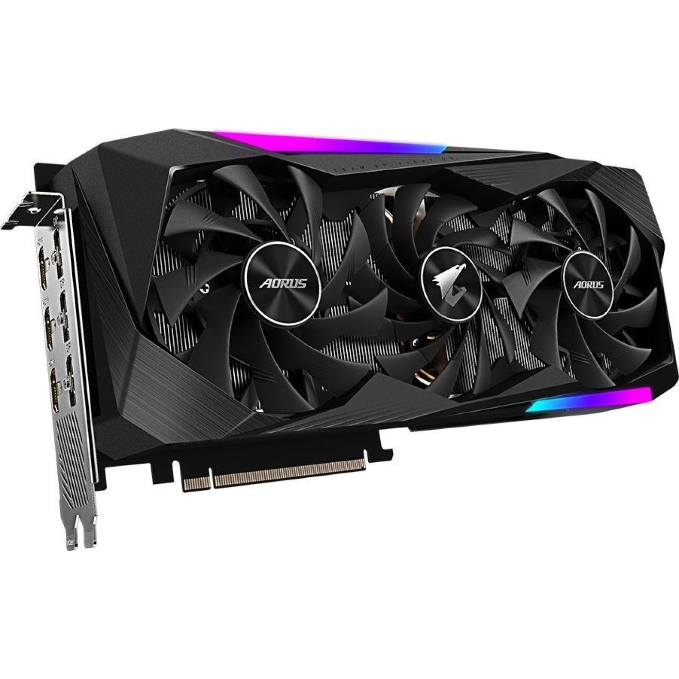 Відеокарта Gigabyte RTX 3070 8Gb Aorus Master LHR (GV-N3070AORUS M-8GD) (GDDR6, 256 bit, PCI-E v4.0 x16) Б/в