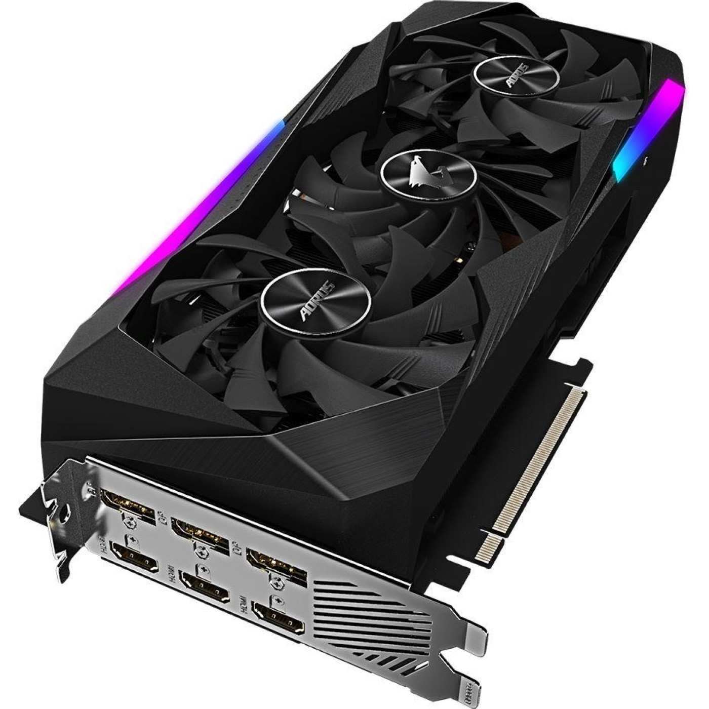 Відеокарта Gigabyte RTX 3070 8Gb Aorus Master LHR (GV-N3070AORUS M-8GD) (GDDR6, 256 bit, PCI-E v4.0 x16) Б/в