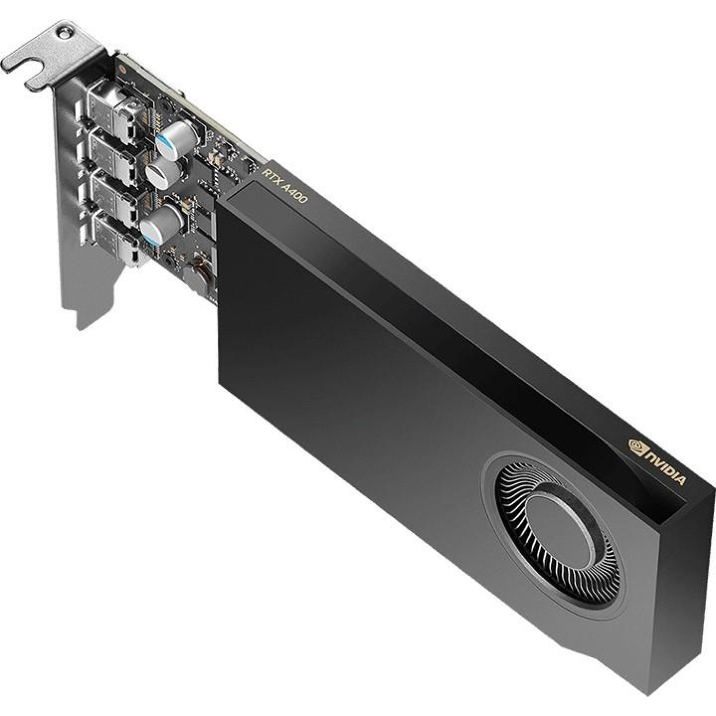 Відеокарта PNY RTX A400 4GB LP BOX (VCNRTXA400-PB) (GDDR6, 64 bit, PCI-E v4.0 x8)