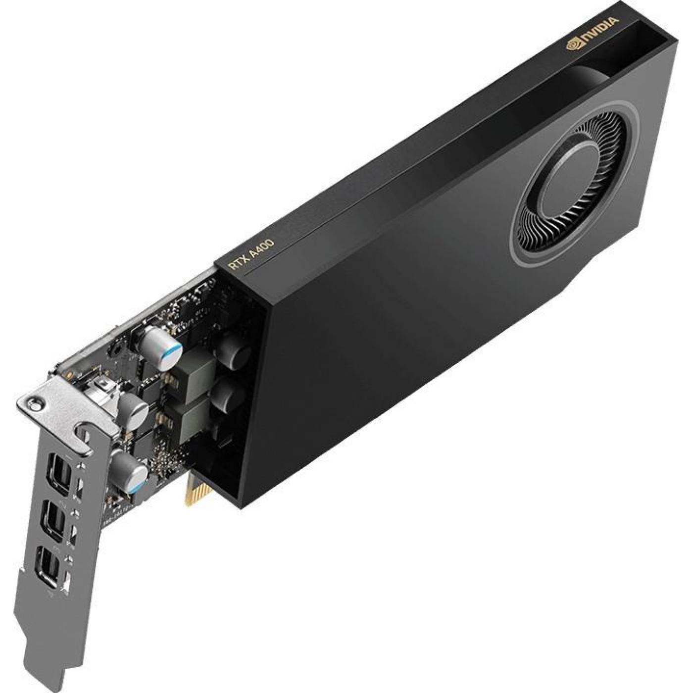 Відеокарта PNY RTX A400 4GB LP BOX (VCNRTXA400-PB) (GDDR6, 64 bit, PCI-E v4.0 x8)