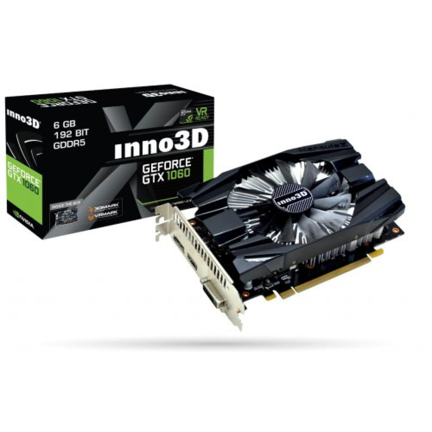 Відеокарта Inno3D GTX 1060 6Gb (N1060-6DDN-N5GM) (GDDR5, 192 bit, PCI-E 3.0 x16) Б/в