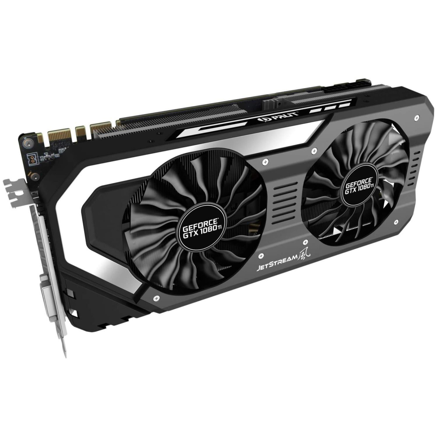 Видеокарта Palit GTX 1080Ti 11Gb JetStream (NEB108T015LC-1020J) (GDDR5X, 352 bit, PCI-E v3.0) Б/у