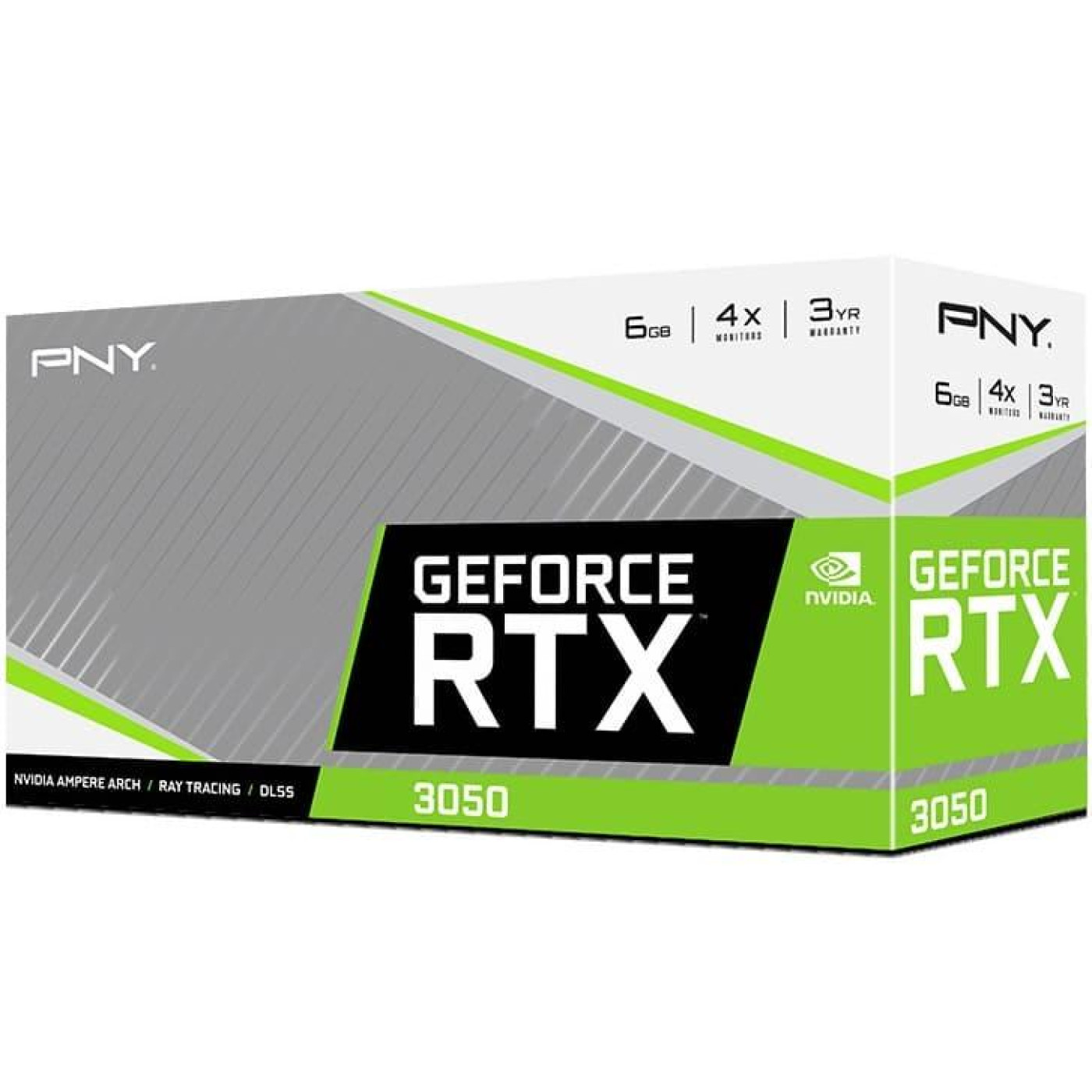 Відеокарта PNY RTX 3050 6GB VERTO Dual Fan (VCG30506DFXPB1) (GDDR6, 96 bit, PCI-E v4.0 x8)