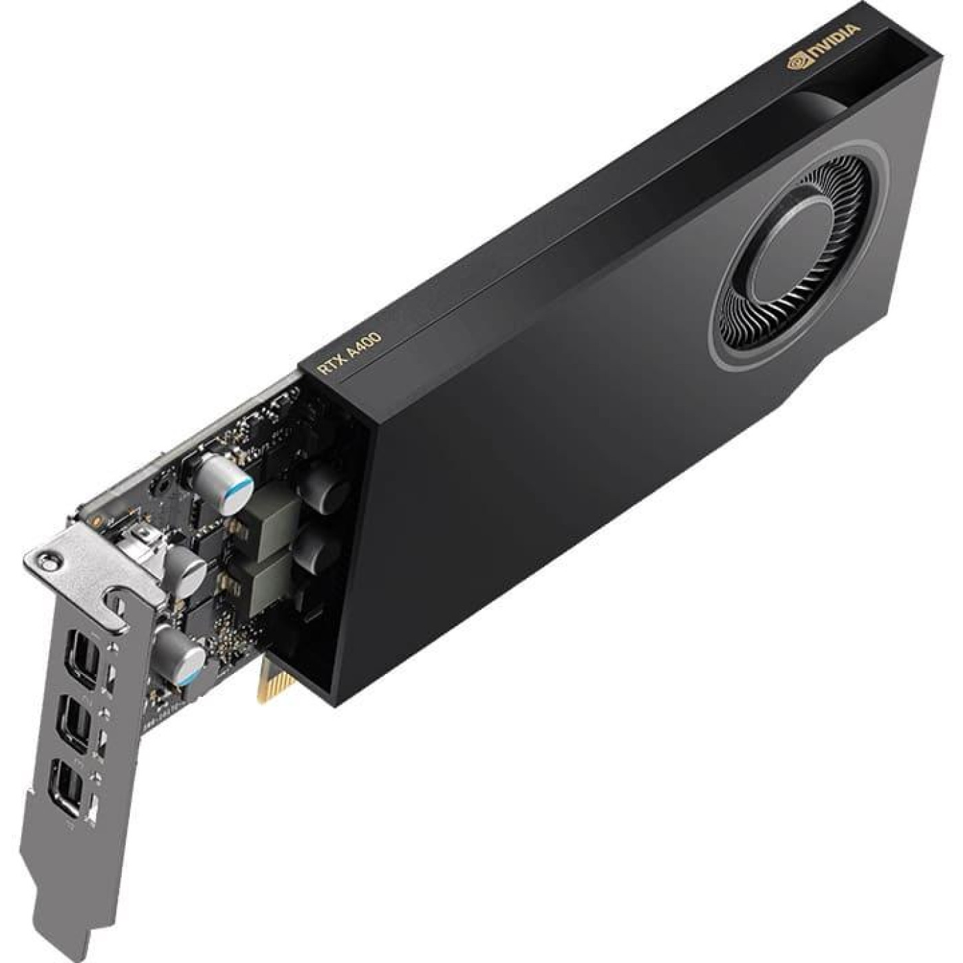 Відеокарта PNY RTX A400 4GB PRO 64B (VCNRTXA400-SB) (GDDR6, 64 bit, PCI-E v4.0 x8)