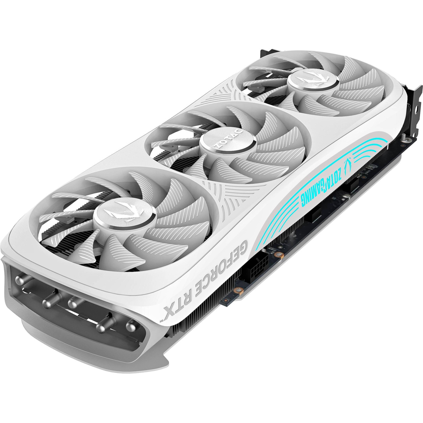 Видеокарта Zotac RTX 4070 Ti SUPER 16Gb Trinity OC White Edition (ZT-D40730Q-10P) (GDDR6X, 256 bit, PCI-E v4.0) Б/у