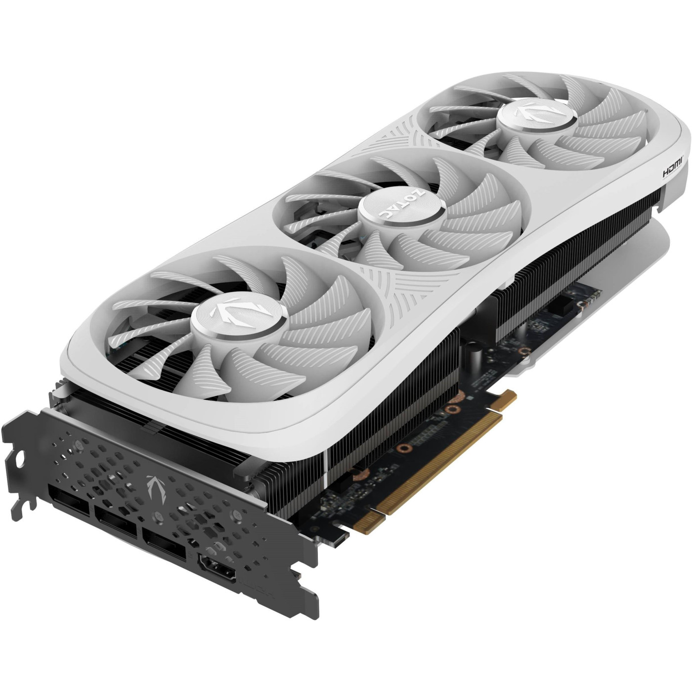 Видеокарта Zotac RTX 4070 Ti SUPER 16Gb Trinity OC White Edition (ZT-D40730Q-10P) (GDDR6X, 256 bit, PCI-E v4.0) Б/у