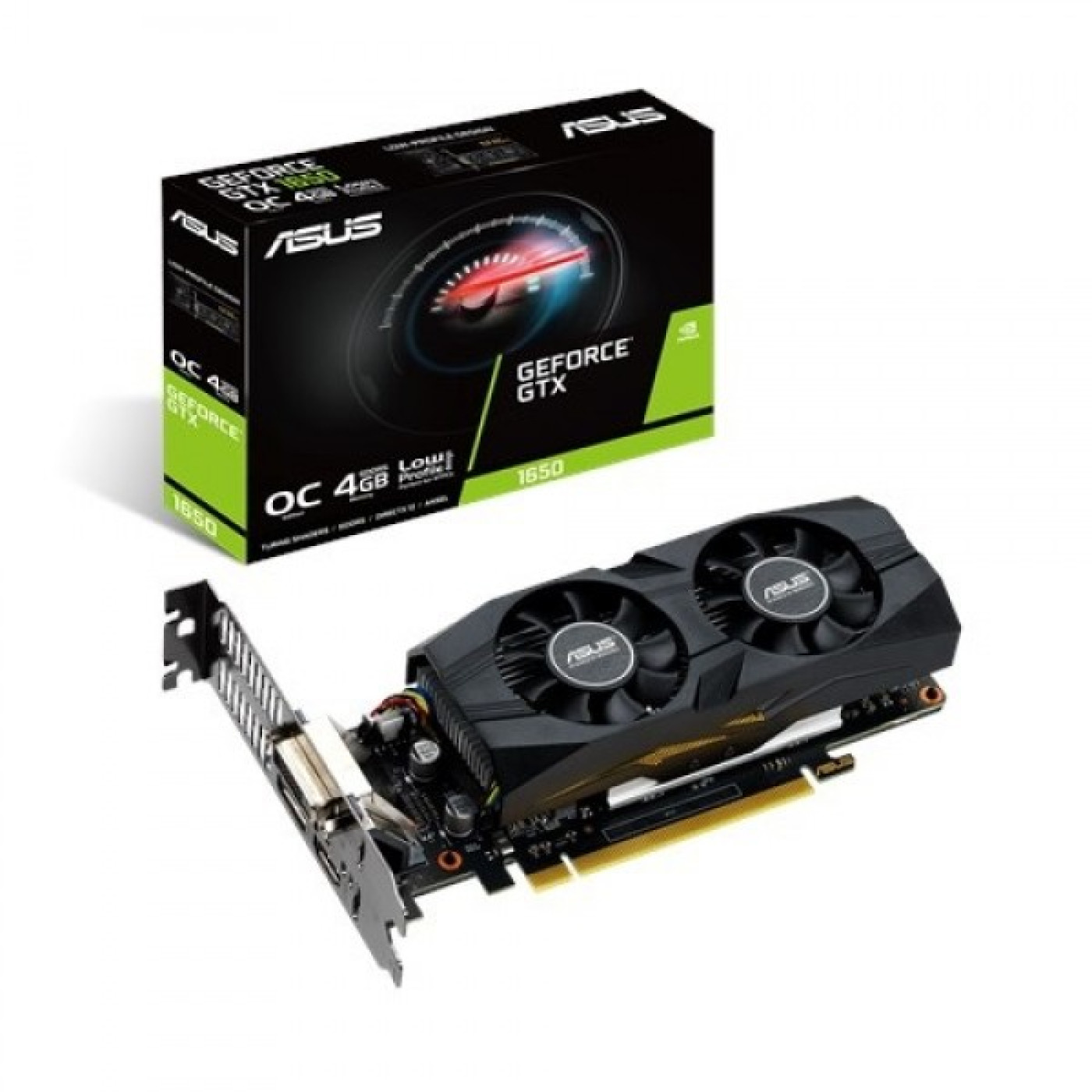 Відеокарта ASUS GTX 1650 4Gb Low Profile (GTX1650-4G-LP-BRK) (GDDR5, 128 bit, PCI-E 3.0 x16)