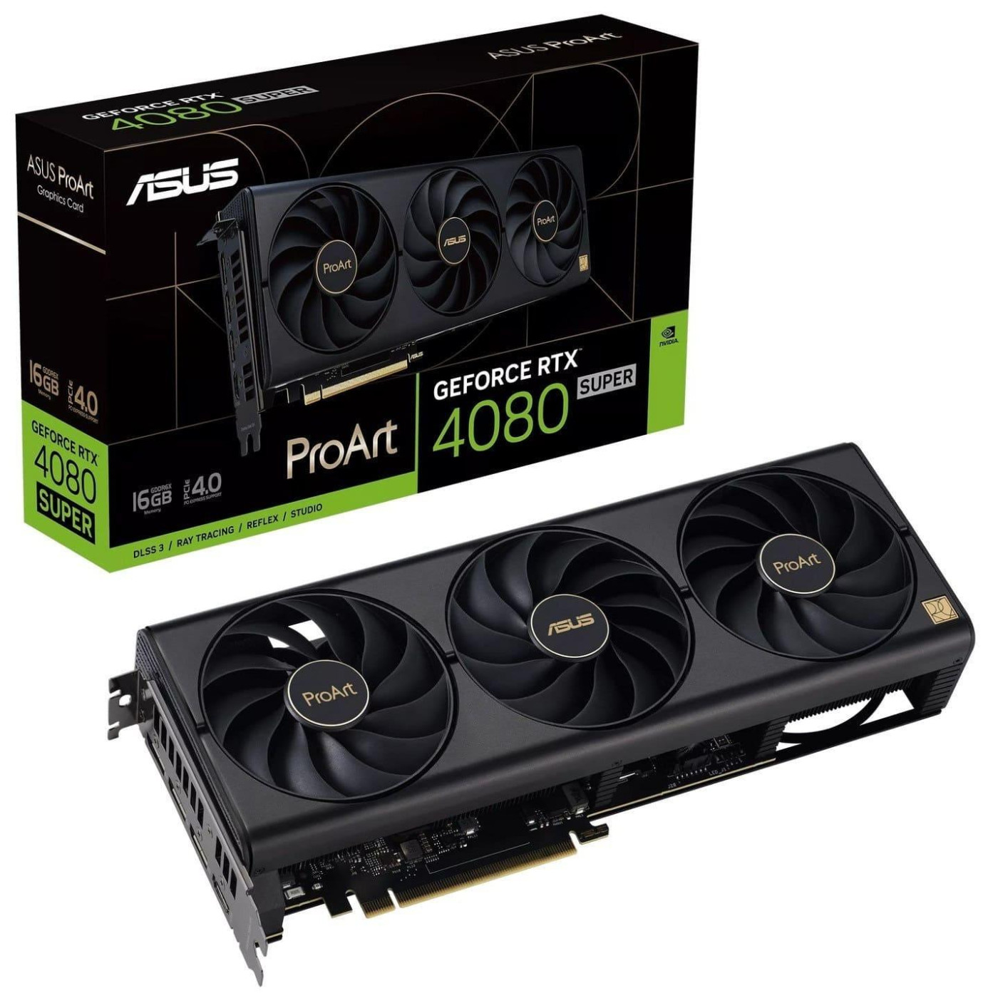 Відеокарта ASUS RTX 4080 SUPER 16Gb PROART (PROART-RTX4080S-16G) (GDDR6X, 256 bit, PCI-E v4.0 x16) Б/в