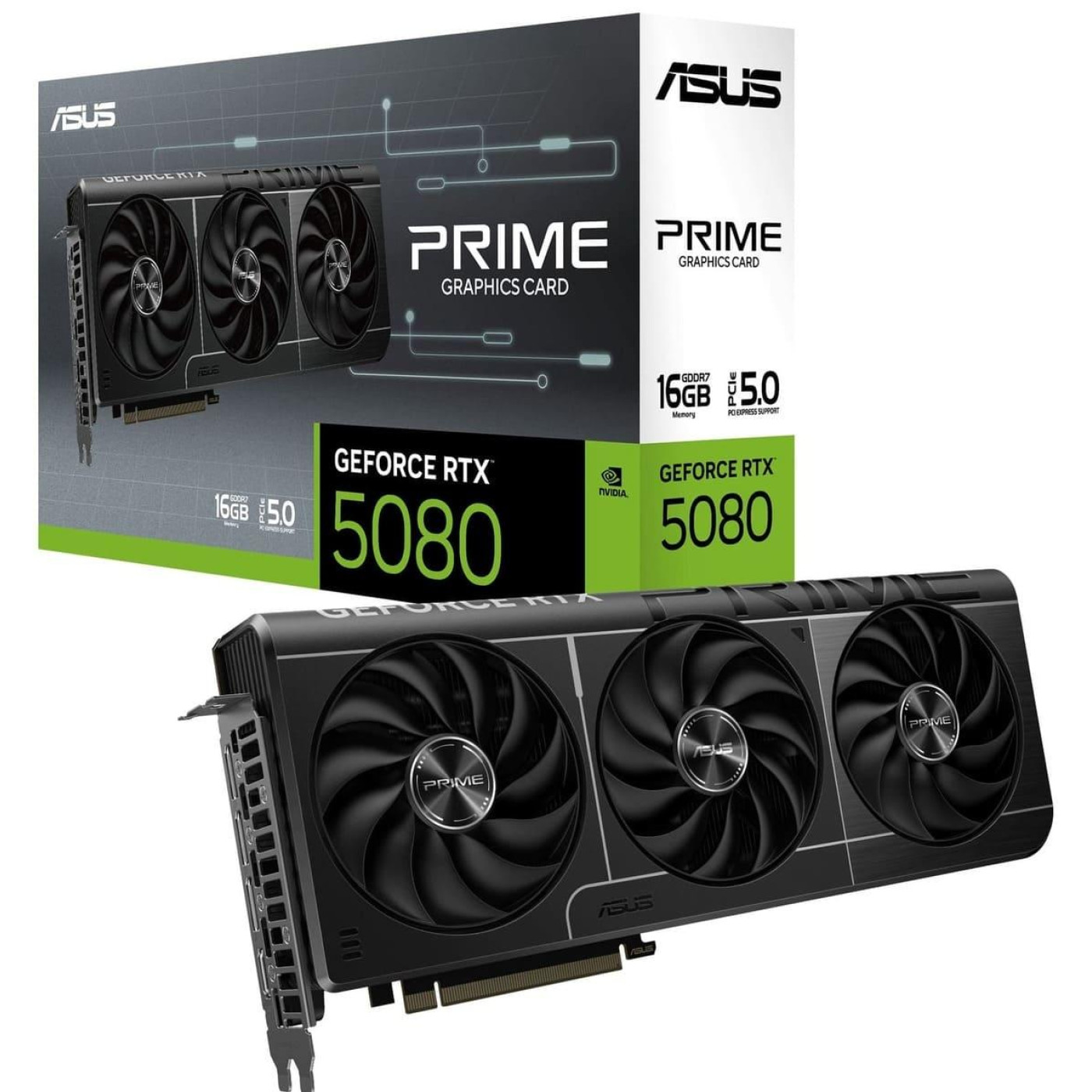 Видеокарта ASUS RTX 5080 16GB PRIME (PRIME-RTX5080-16G) (GDDR7, 256 bit, PCI-E v5.0 x16)