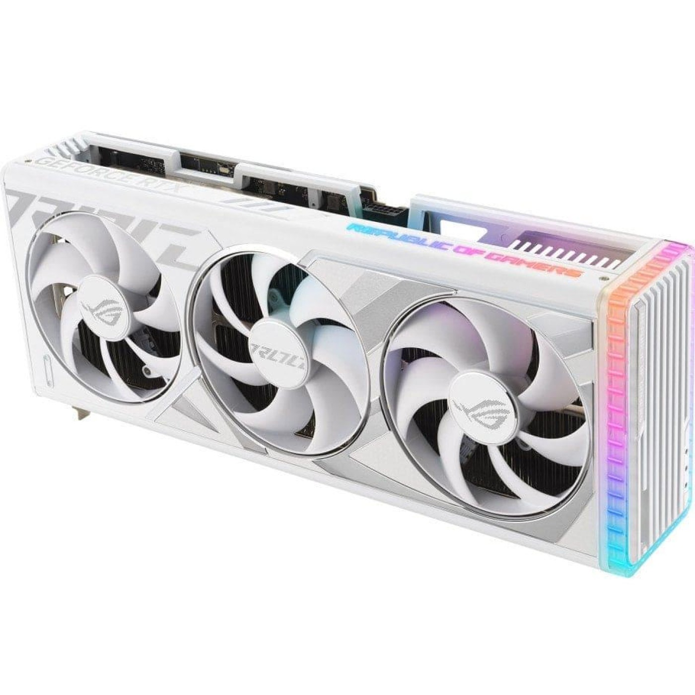 Видеокарта ASUS RTX 4080 SUPER 16Gb ROG STRIX WHITE OC (ROG-STRIX-RTX4080S-O16G-WHITE) (GDDR6X, 256 bit, PCI-E 4.0 x16)