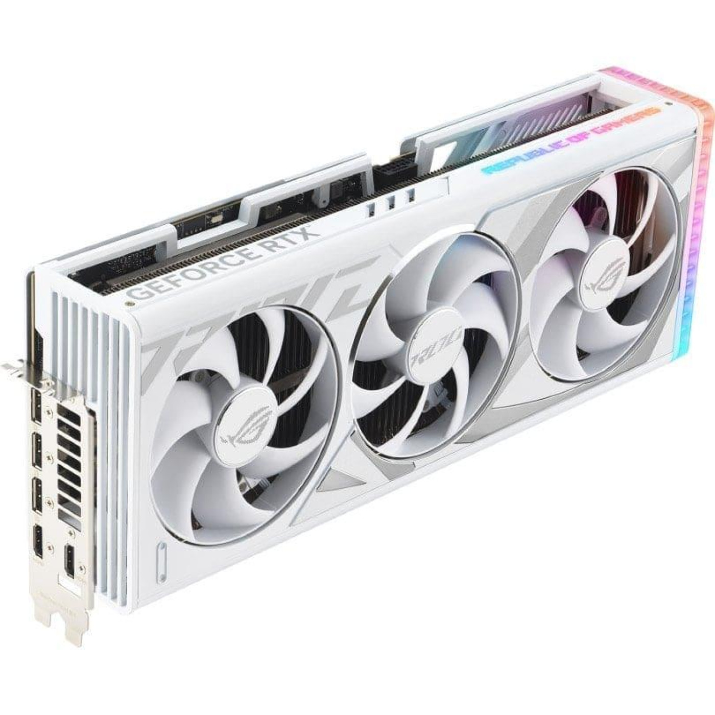 Видеокарта ASUS RTX 4080 SUPER 16Gb ROG STRIX WHITE OC (ROG-STRIX-RTX4080S-O16G-WHITE) (GDDR6X, 256 bit, PCI-E 4.0 x16)