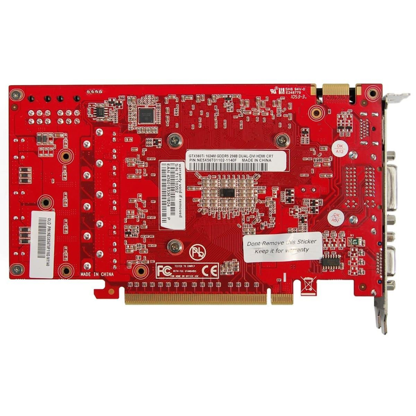 Видеокарта Gainward GTX 560Ti 1GB DDR5 (GeForce GTX560Ti) (GDDR5, 256 bit, PCI-E 2.0) Б/у