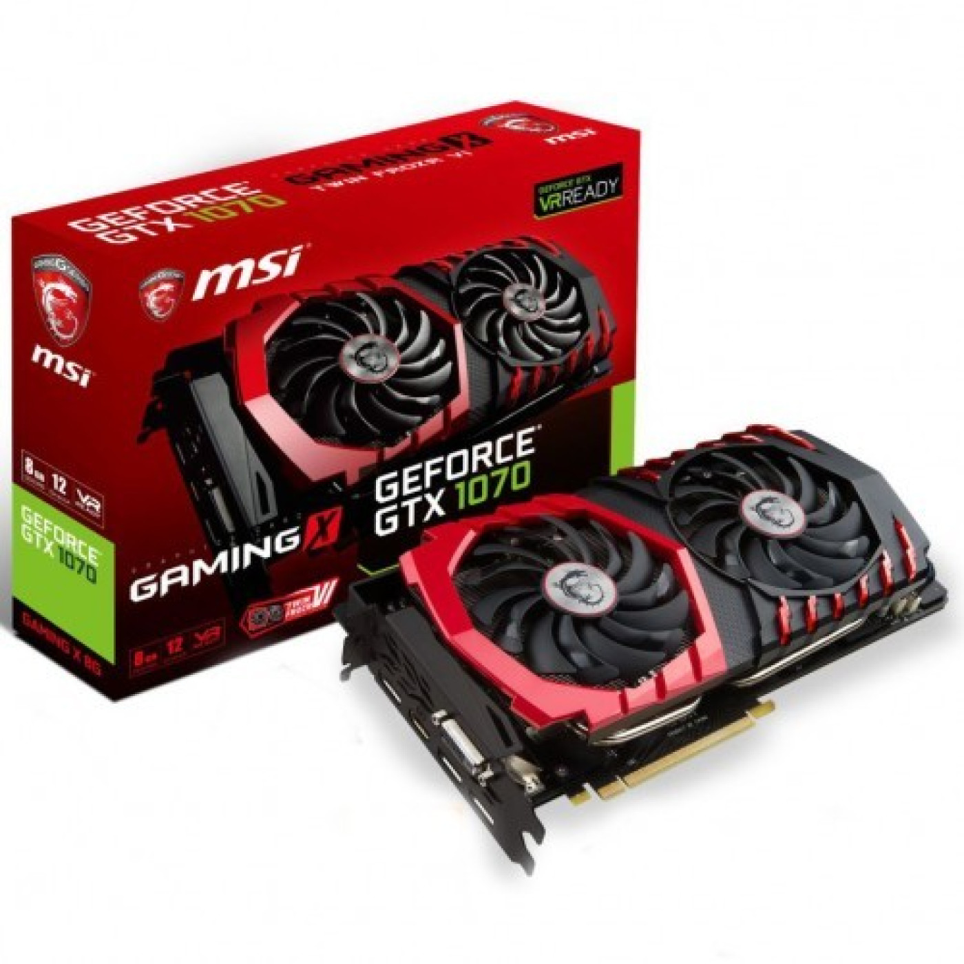 Видеокарта MSI GTX 1070 8Gb Gaming X (GTX 1070 GAMING X 8G) (GDDR5, 256 bit, PCI-E v3.0) Б/у