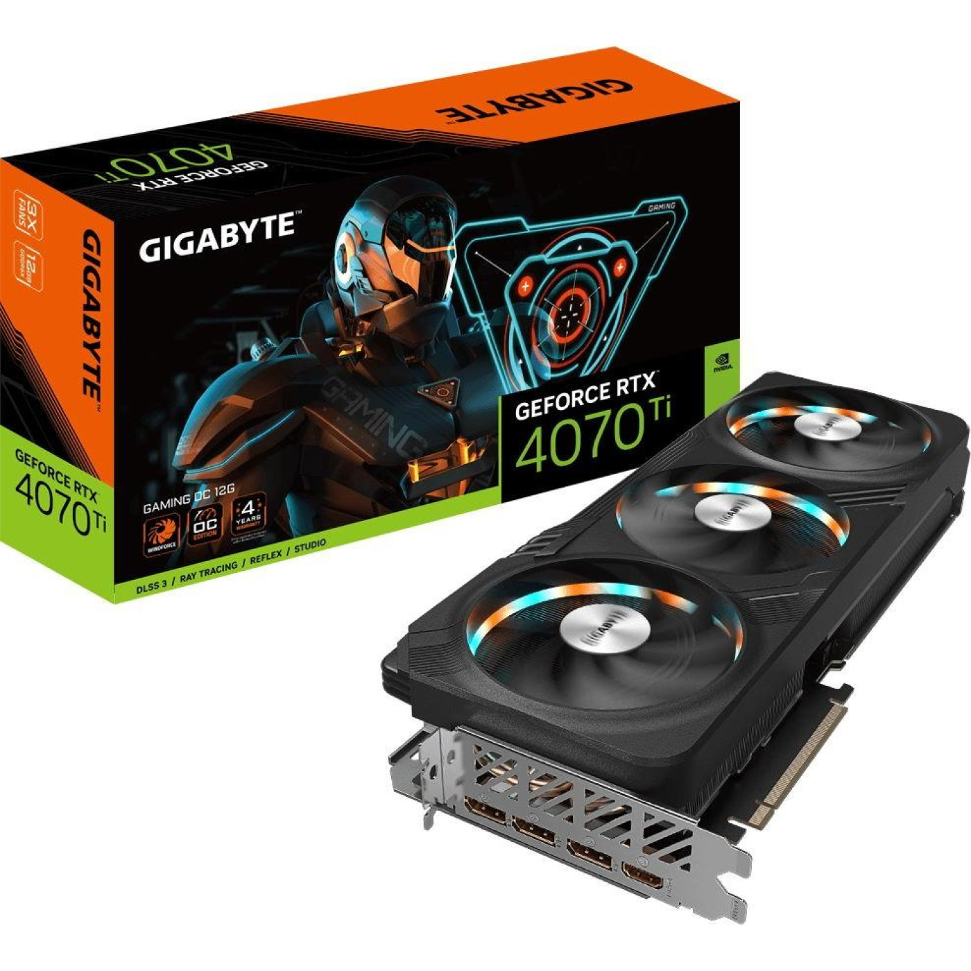 Відеокарта Gigabyte RTX 4070 Ti 12GB Gaming OC (GV-N407TGAMING OC-12GD) (GDDR6X, 192 bit, PCI-E v4.0 x16) Б/в,U1
