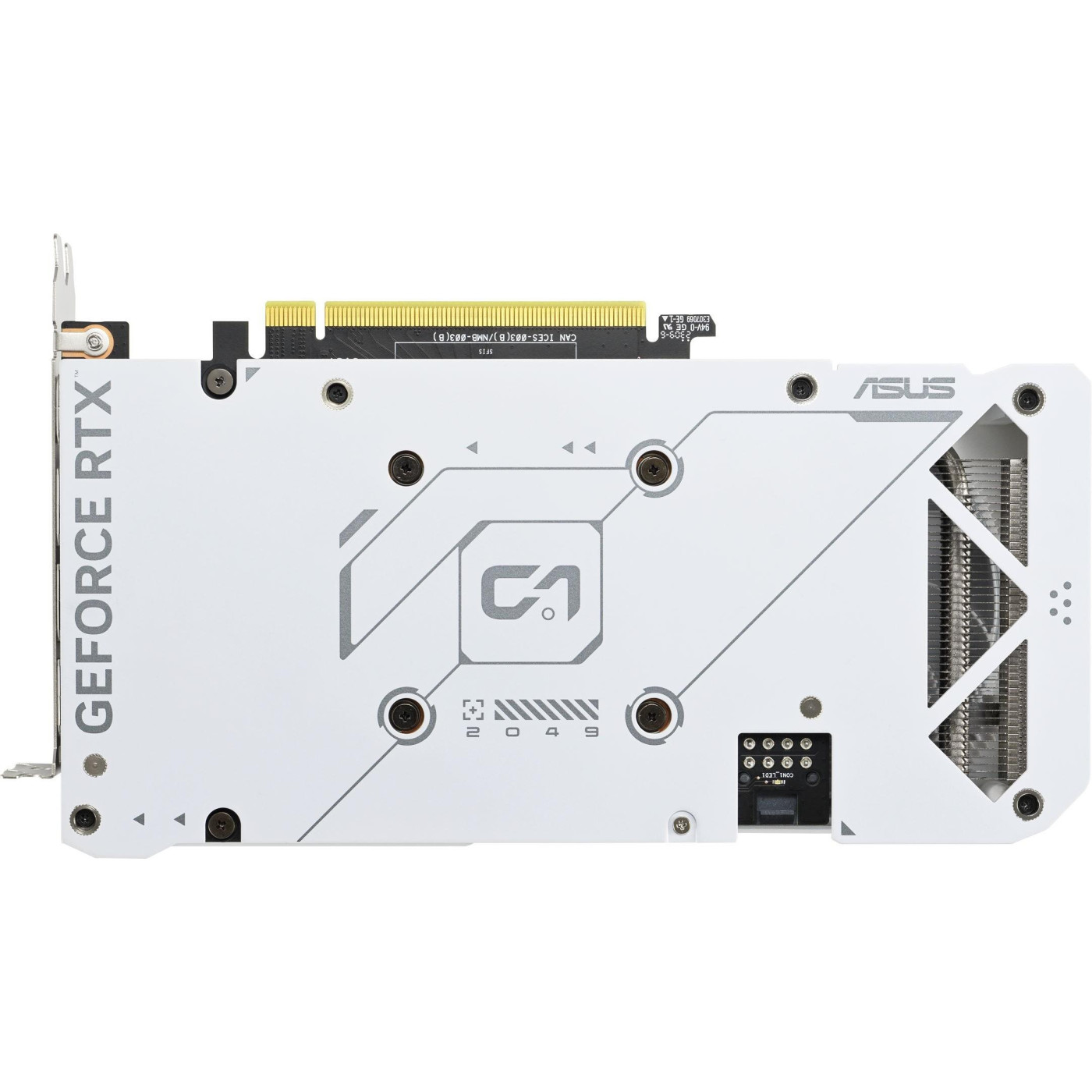 Видеокарта ASUS RTX 4060 TI 8GB DUAL OC WHITE (DUAL-RTX4060TI-O8G-WHITE) (GDDR6, 128 bit, PCI-E v4.0) Б/у