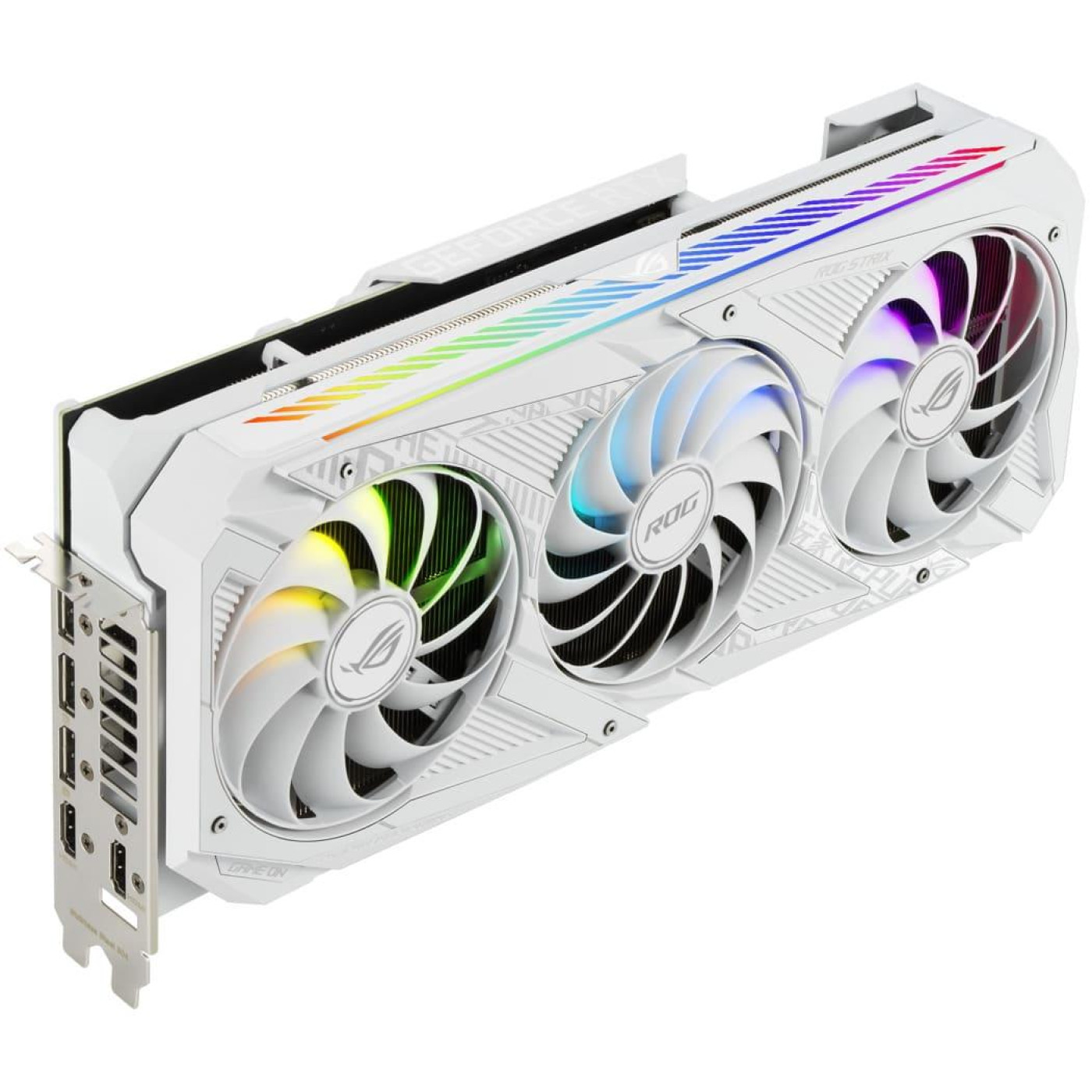 Видеокарта ASUS RTX 3080 10Gb ROG Strix OC White (ROG-STRIX-RTX3080-O10G-WHITE) (GDDR6X, 320 bit, PCI-E v4.0 x16) Б/у