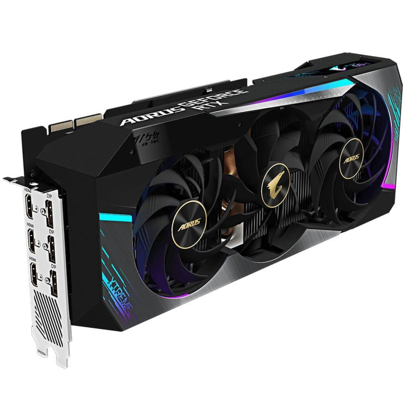 Відеокарта Gigabyte RTX 3090 24G Aorus XTREME (GV-N3090AORUS X-24GD) (GDDR6X, 384 bit, PCI-E v4.0 x16) Б/в