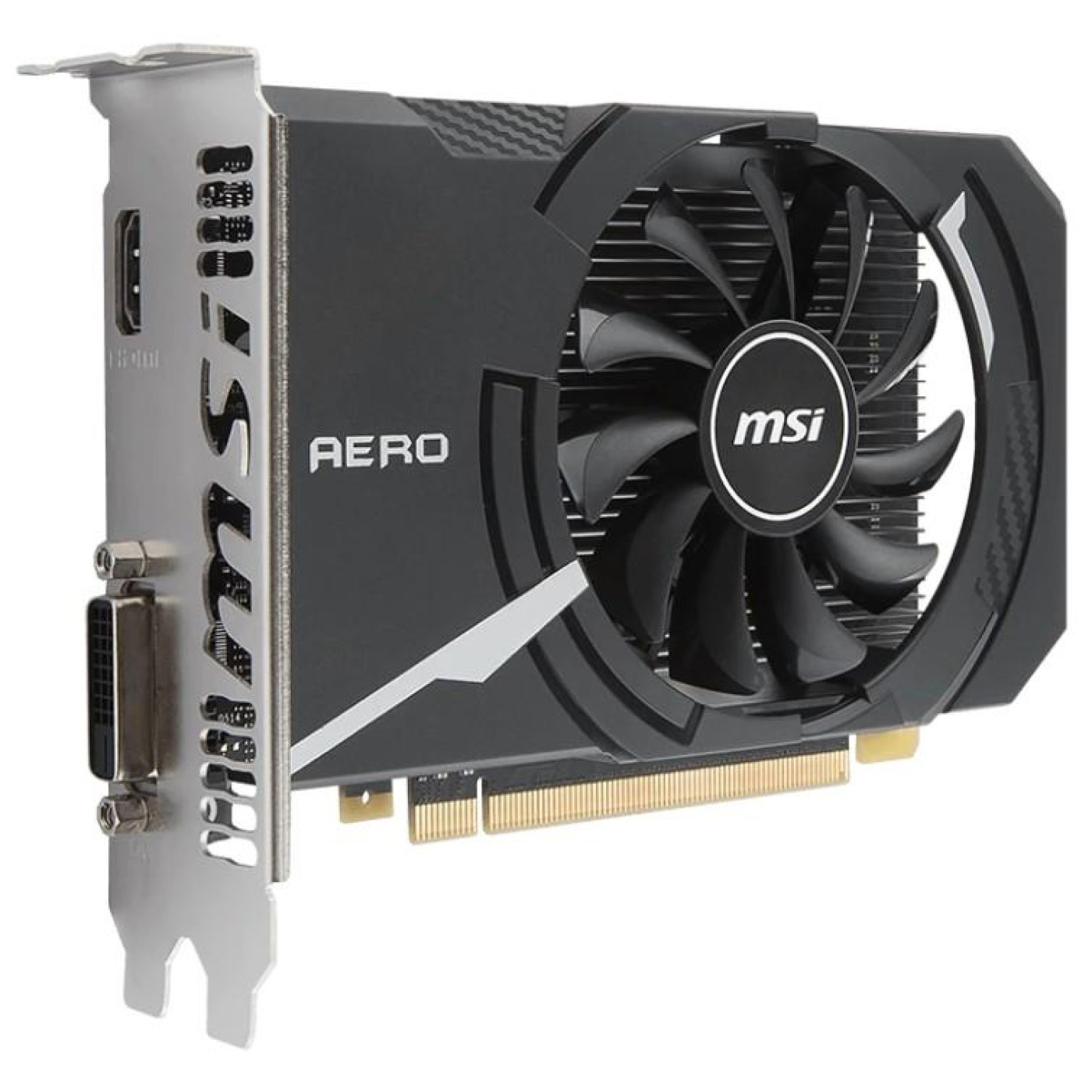 Видеокарта MSI GT 1030 2GB Aero ITX (GeForce GT 1030 AERO ITX 2G OC) (GT 1030 AERO ITX 2G OC) (GDDR5, 64 bit, PCI-E 3.0 x16) Б/у