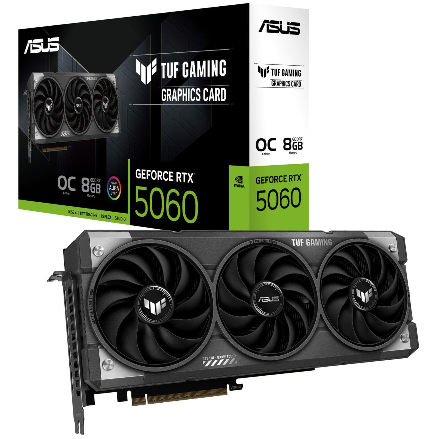 Відеокарта ASUS RTX 5060 8GB TUF Gaming OC Edition (TUF-RTX5060-O8G-GAMING) (GDDR7, 128 bit, PCI-E v5.0 x16)