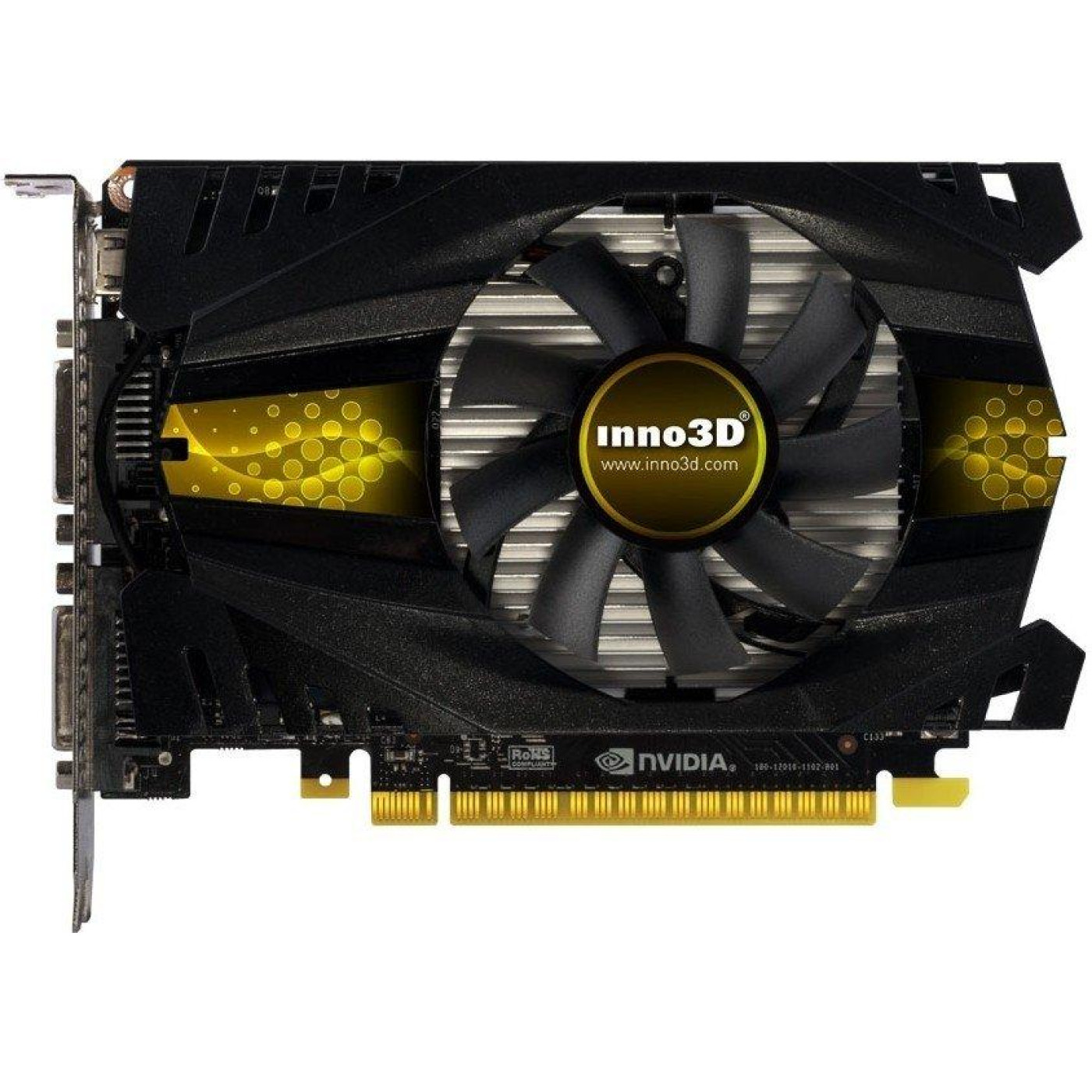 Видеокарта Inno3D GTX 750Ti 2Gb (N75T-1DDV-E5CW) (GF-GTX750Ti) (GDDR5, 128 bit, PCI-E 3.0 x16) Б/у
