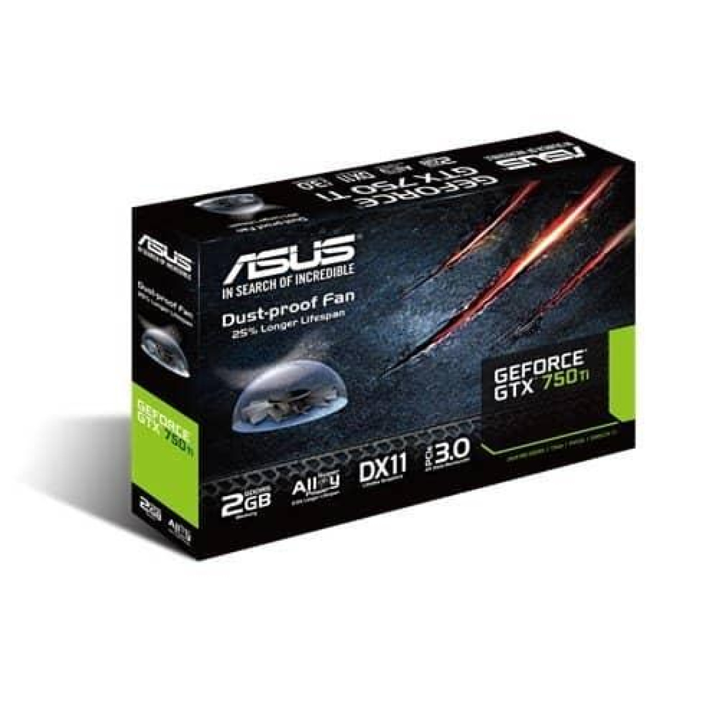 Видеокарта ASUS GTX 750Ti 2Gb (GTX750TI-PH-2GD5) (GDDR5, 128 bit, PCI-E 3.0 x16) Б/у
