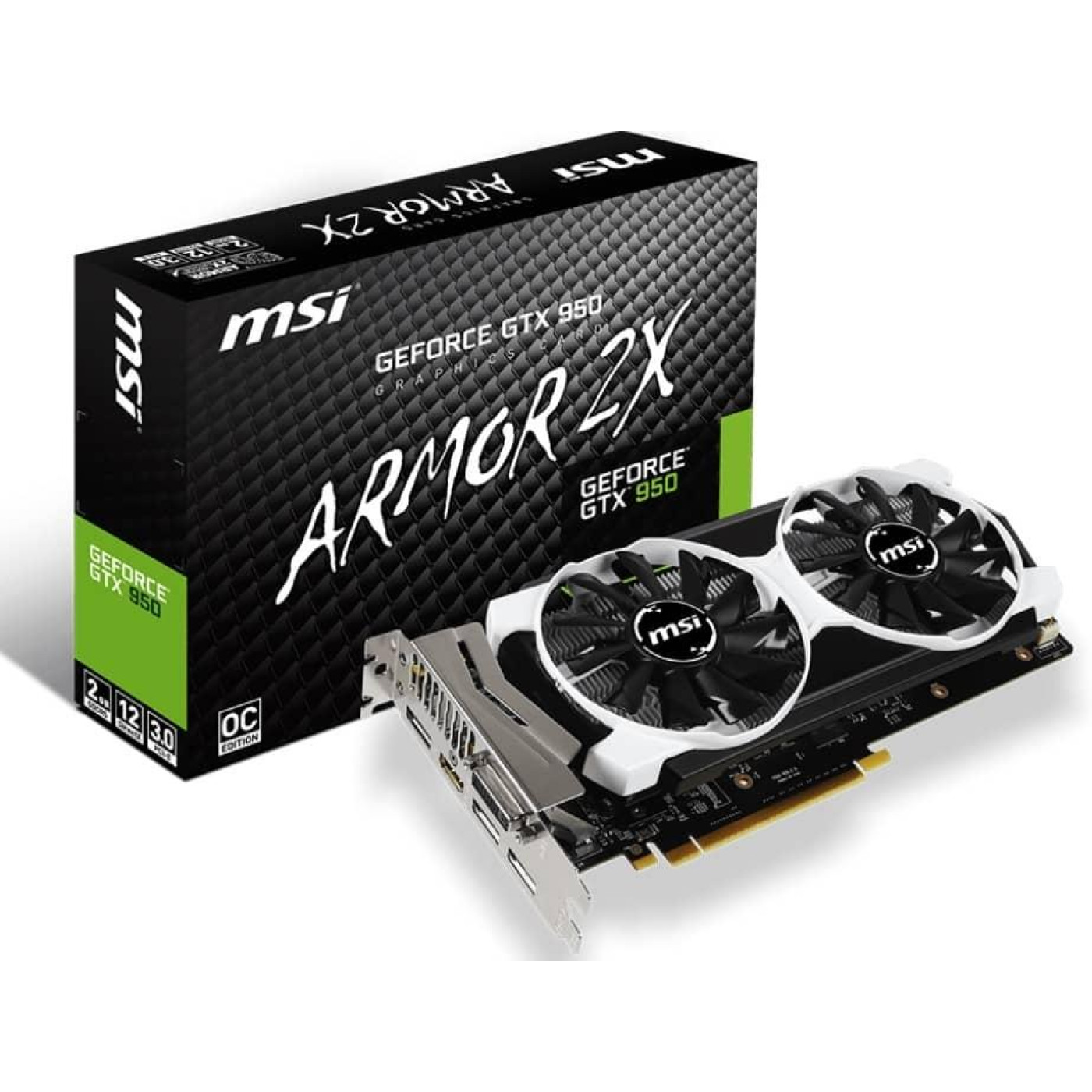 Видеокарта MSI GTX 950 2Gb (GTX 950 2GD5T OC) (GDDR5, 128 bit, PCI-E 3.0 x16) Б/у