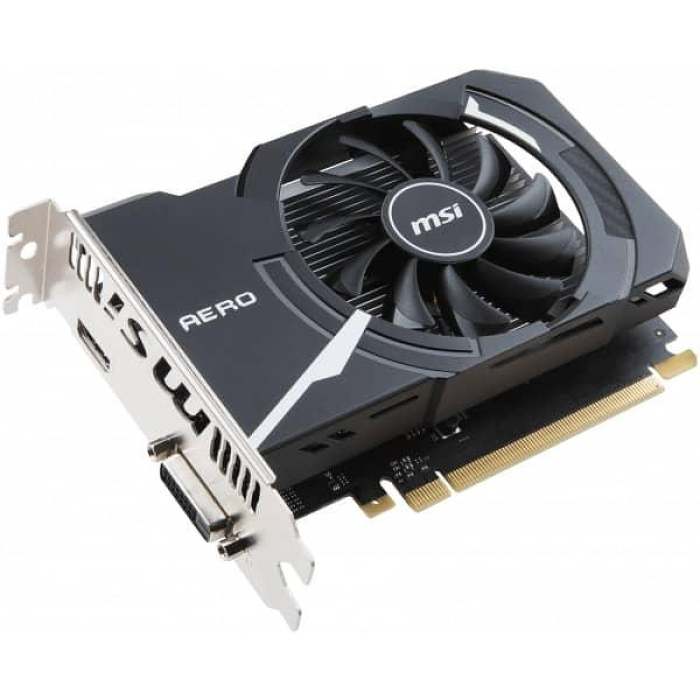 Видеокарта MSI GT 1030 2GB Aero ITX (GeForce GT 1030 AERO ITX 2G OC) (GT 1030 AERO ITX 2G OC) (GDDR5, 64 bit, PCI-E 3.0 x16) Б/у