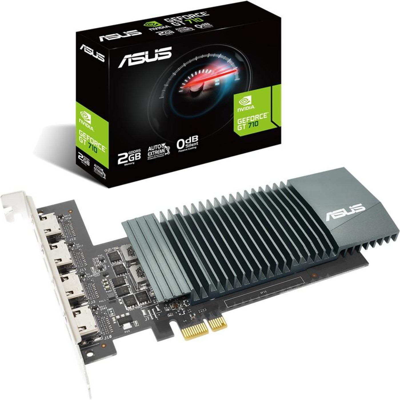 Відеокарта ASUS GT 710 2Gb (GT710-4H-SL-2GD5) (GDDR5, 64 bit, PCI-E 2.0 x16) Б/в