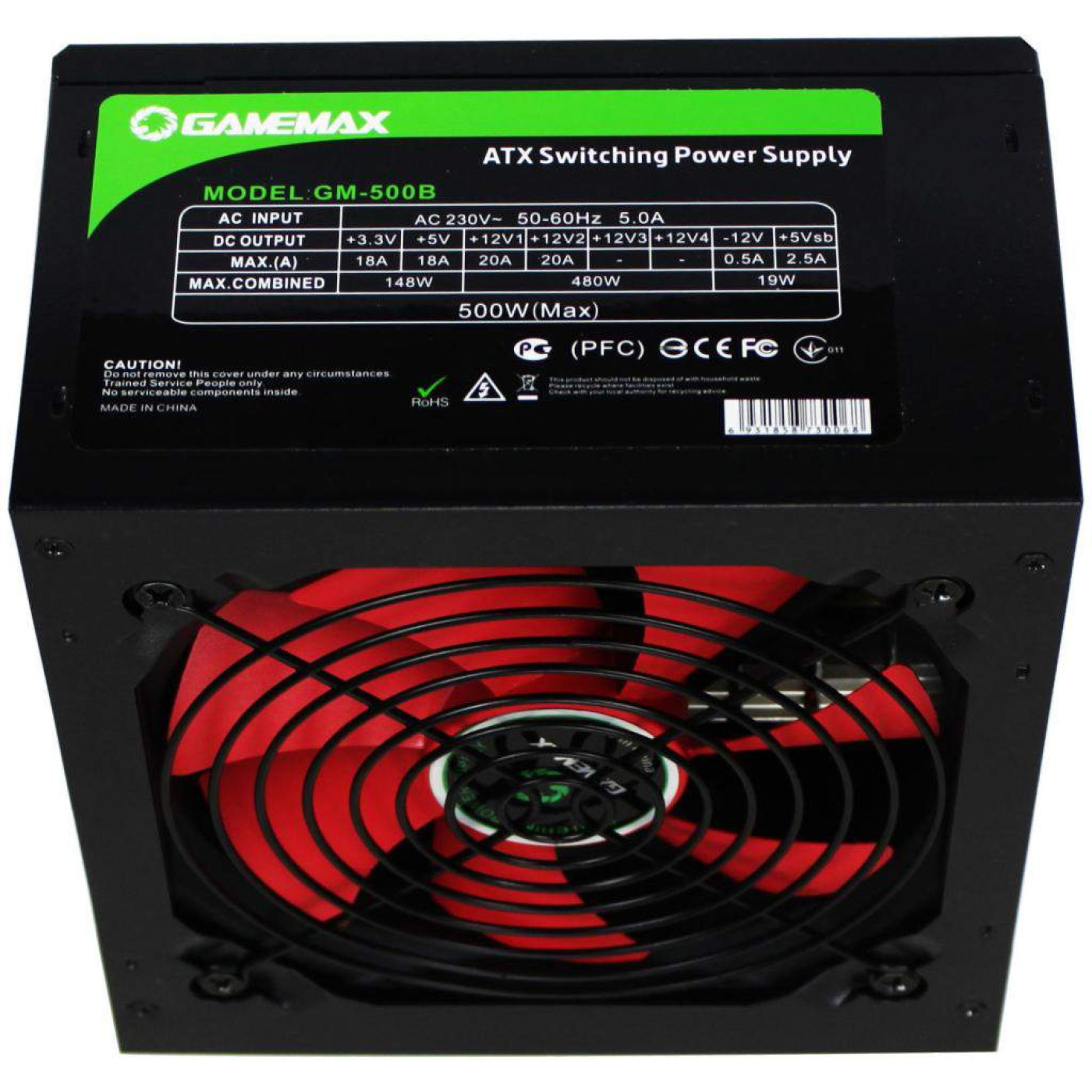 Блок живлення GameMax 500W (GM-500B)