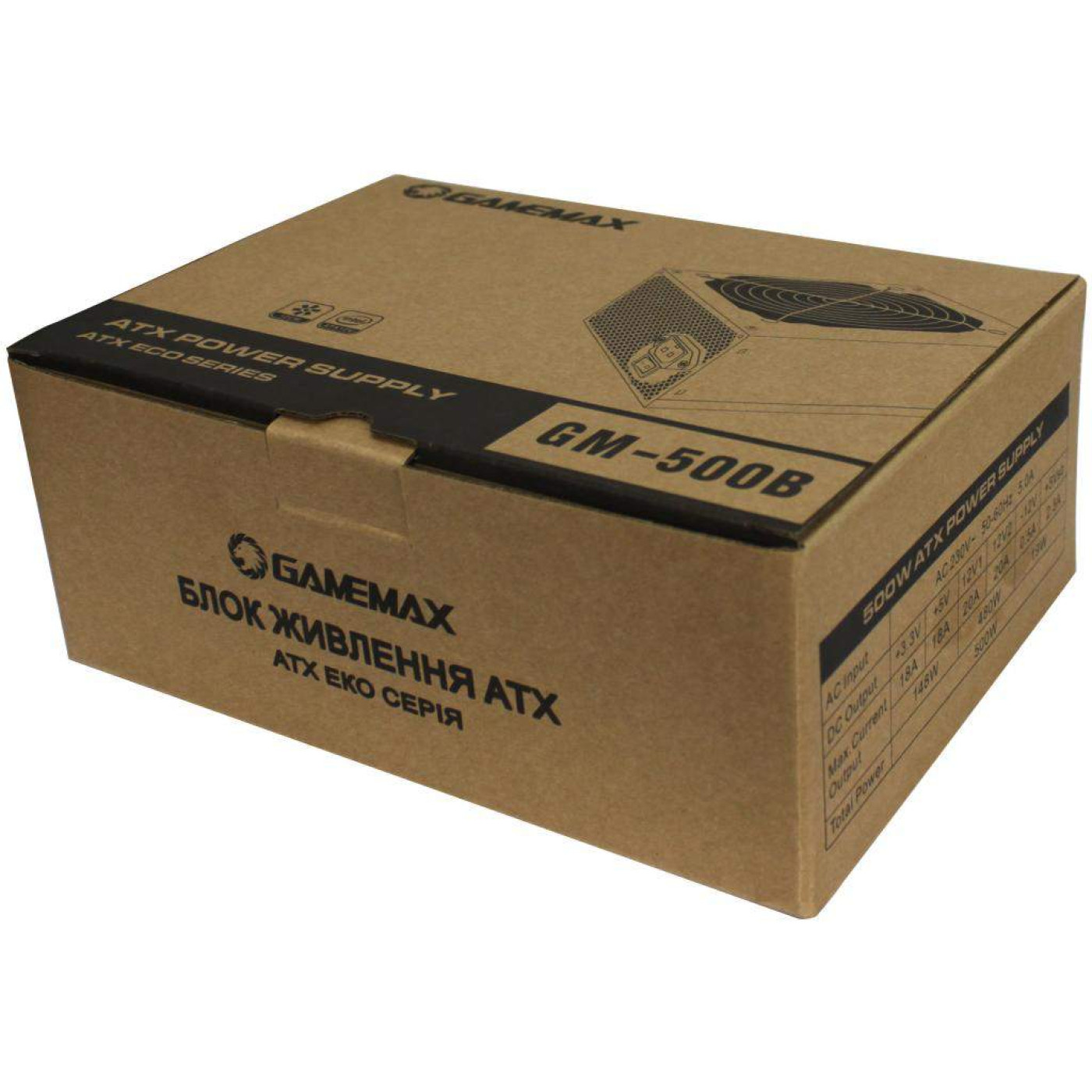 Блок живлення GameMax 500W (GM-500B)