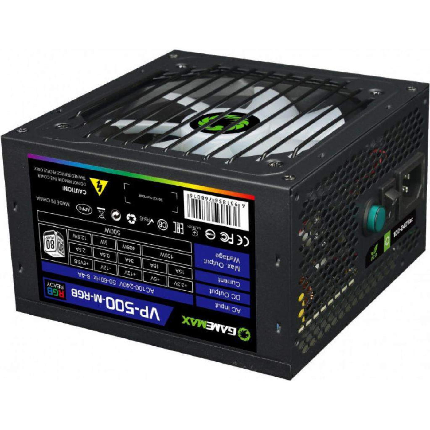 Блок питания GameMax VP-500-M-RGB 500W (VP-500-M-RGB)