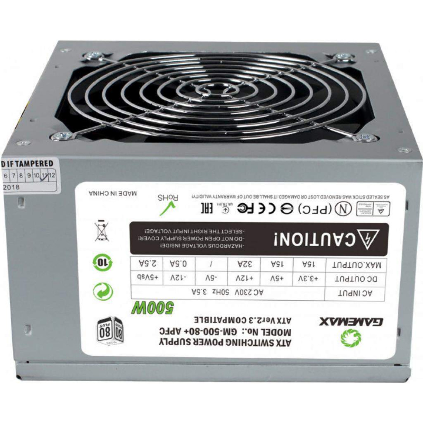 Блок питания GameMax GM-500-80+ APFC 500W (GM-500 80+ APFC)