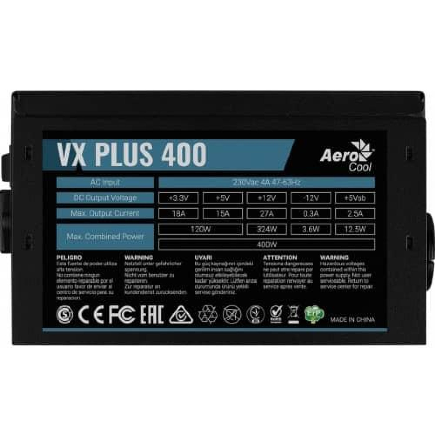 Блок питания Aerocool VX Plus 400 400W (ACPN-VS40NEY.11) Black Б/у
