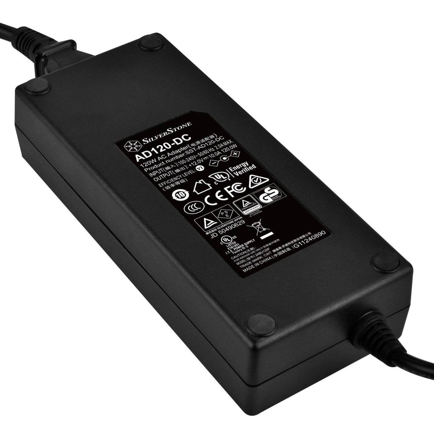 Блок живлення SilverStone AD120-DC (120W),24+8,3xSATA,1x4pin,кабель живлення (SST-AD120-DC)