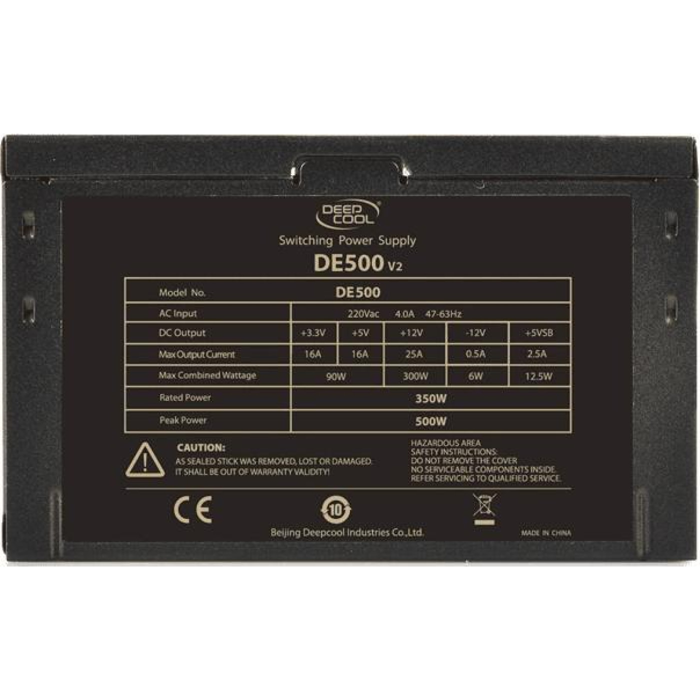 Блок живлення Deepcool 500W (DE500 v2) Black Б/в
