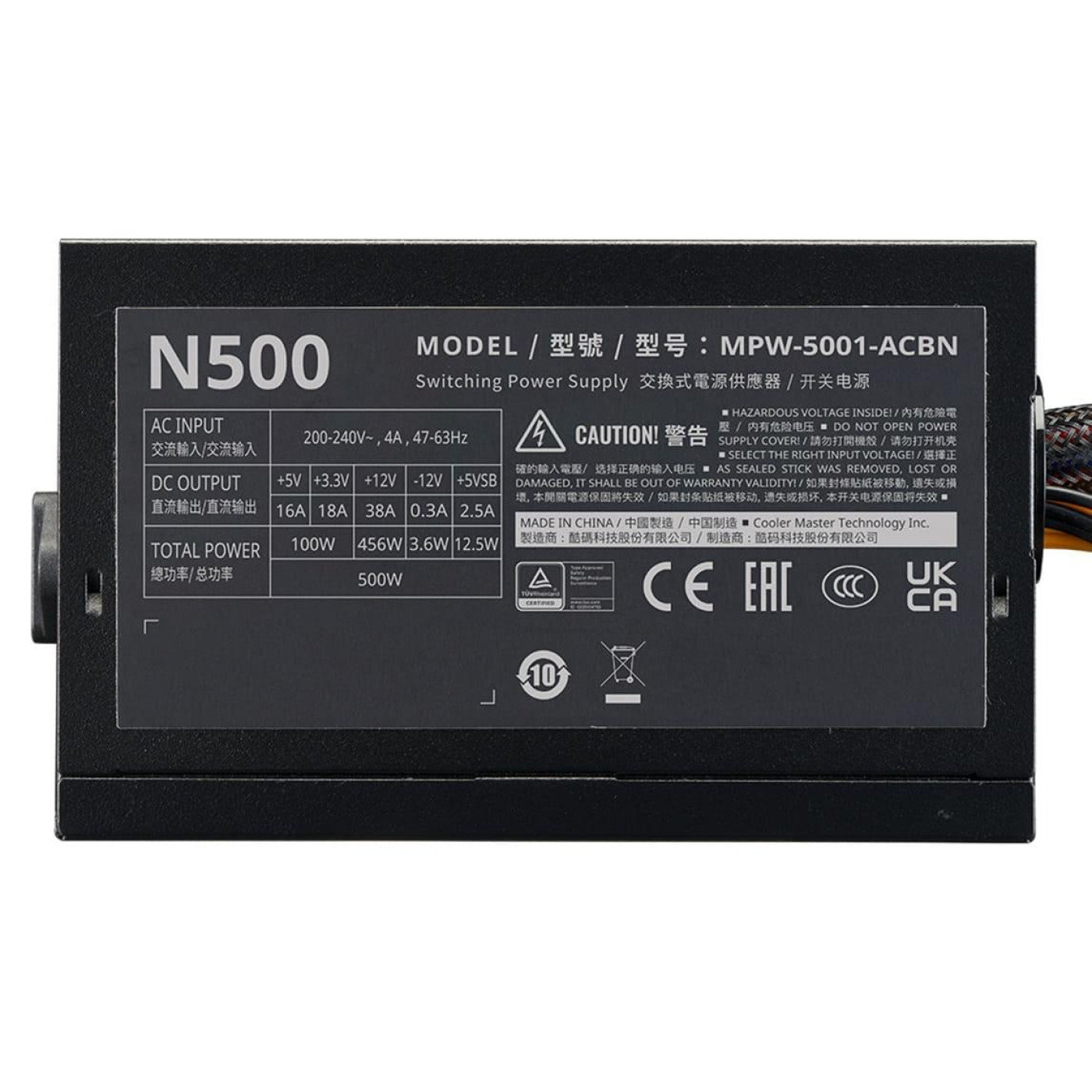 Блок питания Cooler Master Elite NEX N500 500W (MPW-5001-ACBN-BEU)