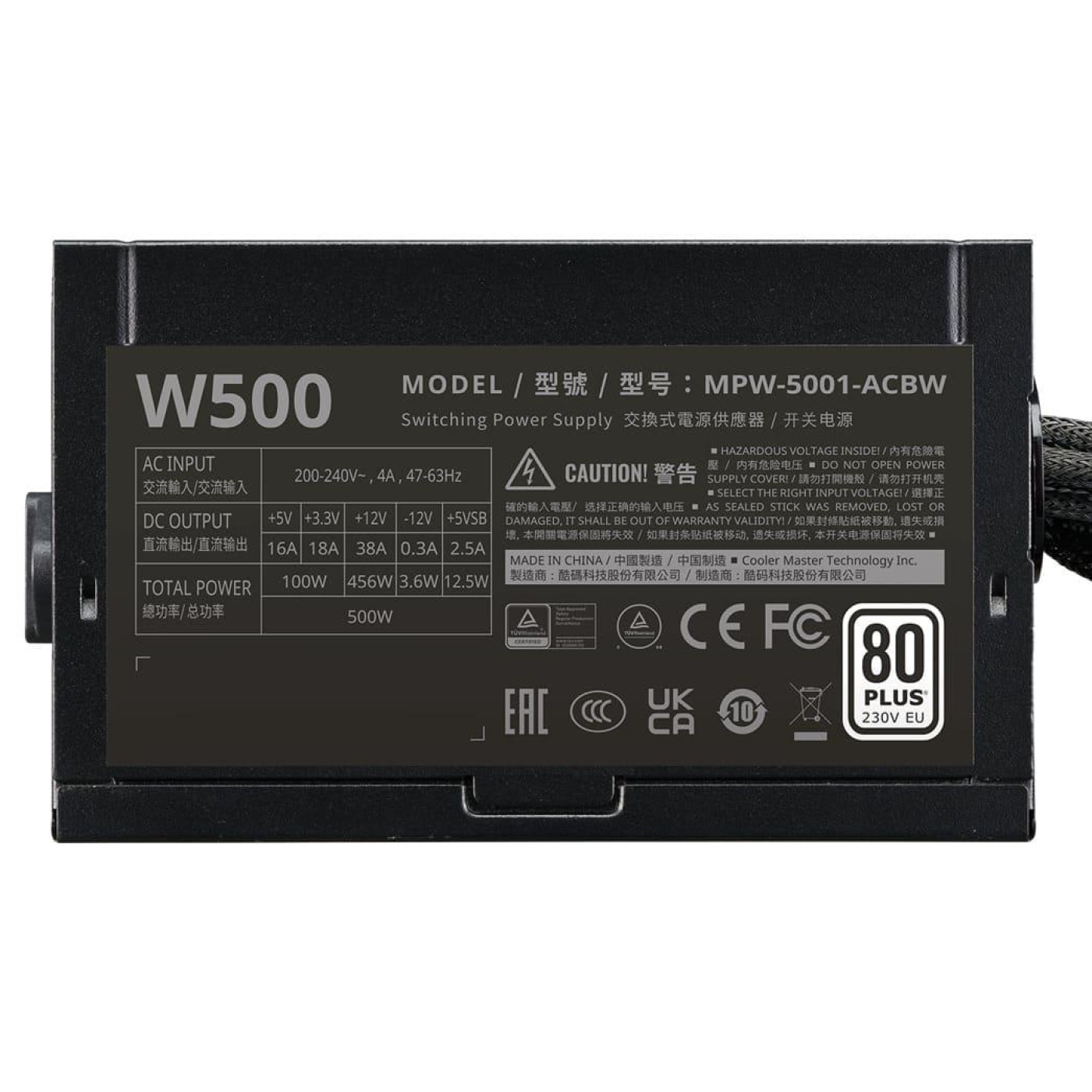 Блок питания Cooler Master Elite NEX White 500W (MPW-5001-ACBW-BE1)