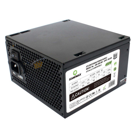 Блок живлення GameMax 400W 80+ (GM-400-80+APFC Black)