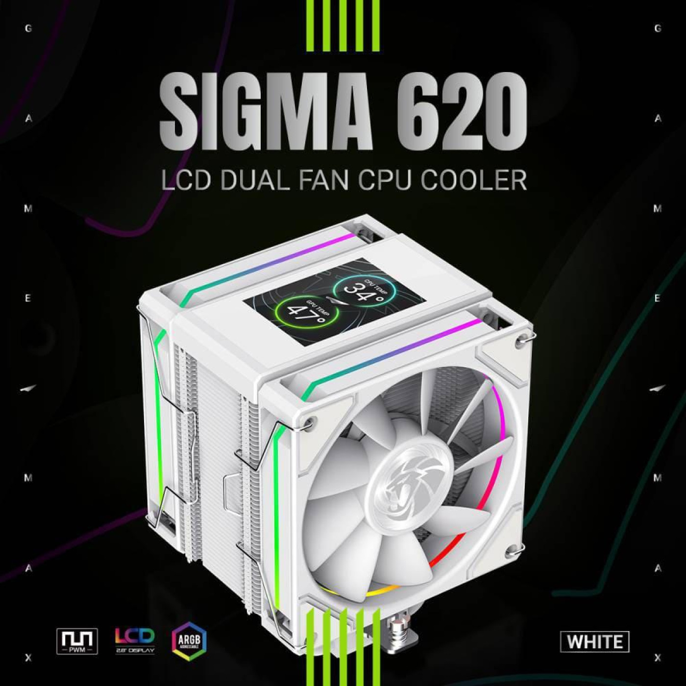 Кулер для процесора GameMax Sigma 620 White (SIGMA 620 WH)