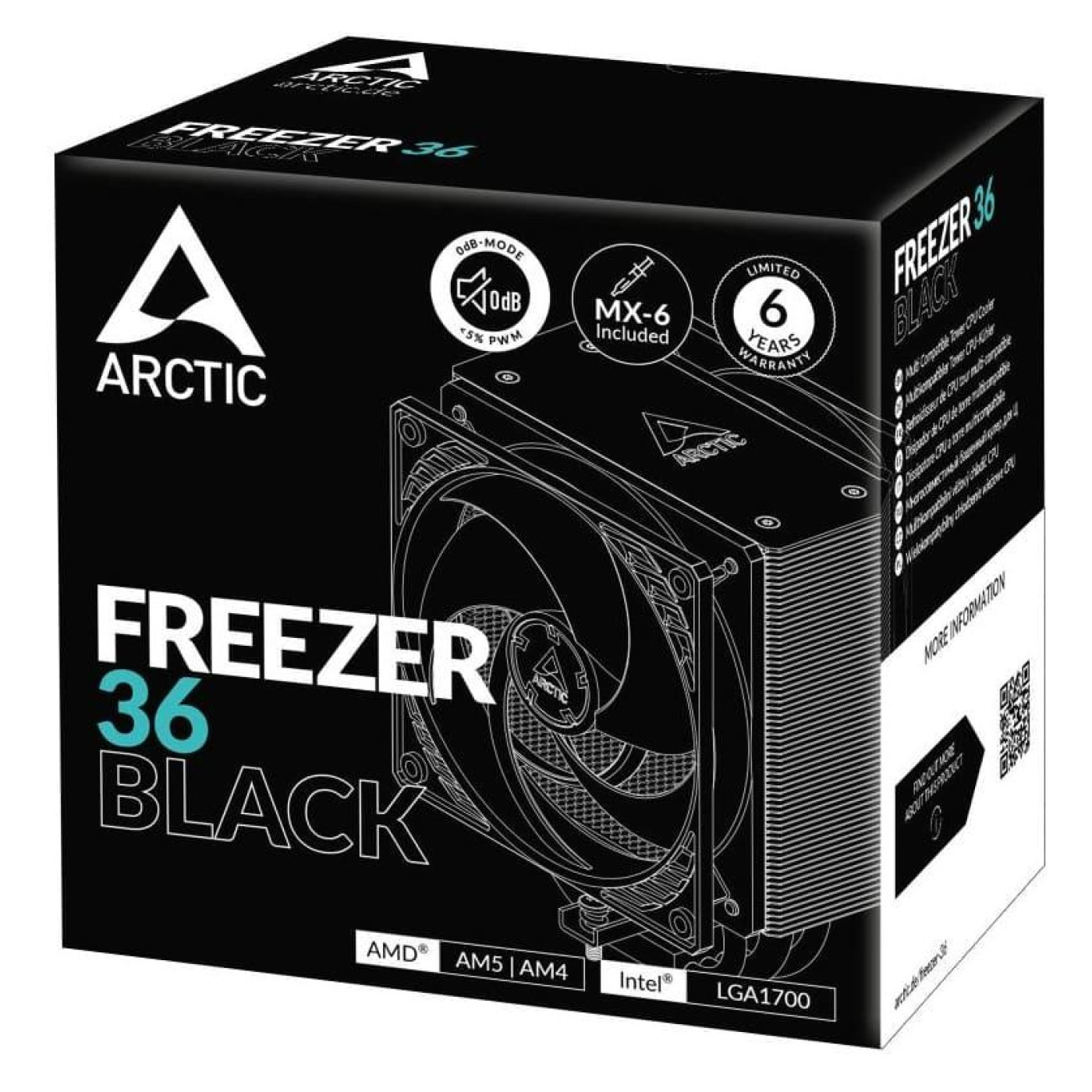 Кулер для процесора Arctic Freezer 36 Black (AOCPU00012A)