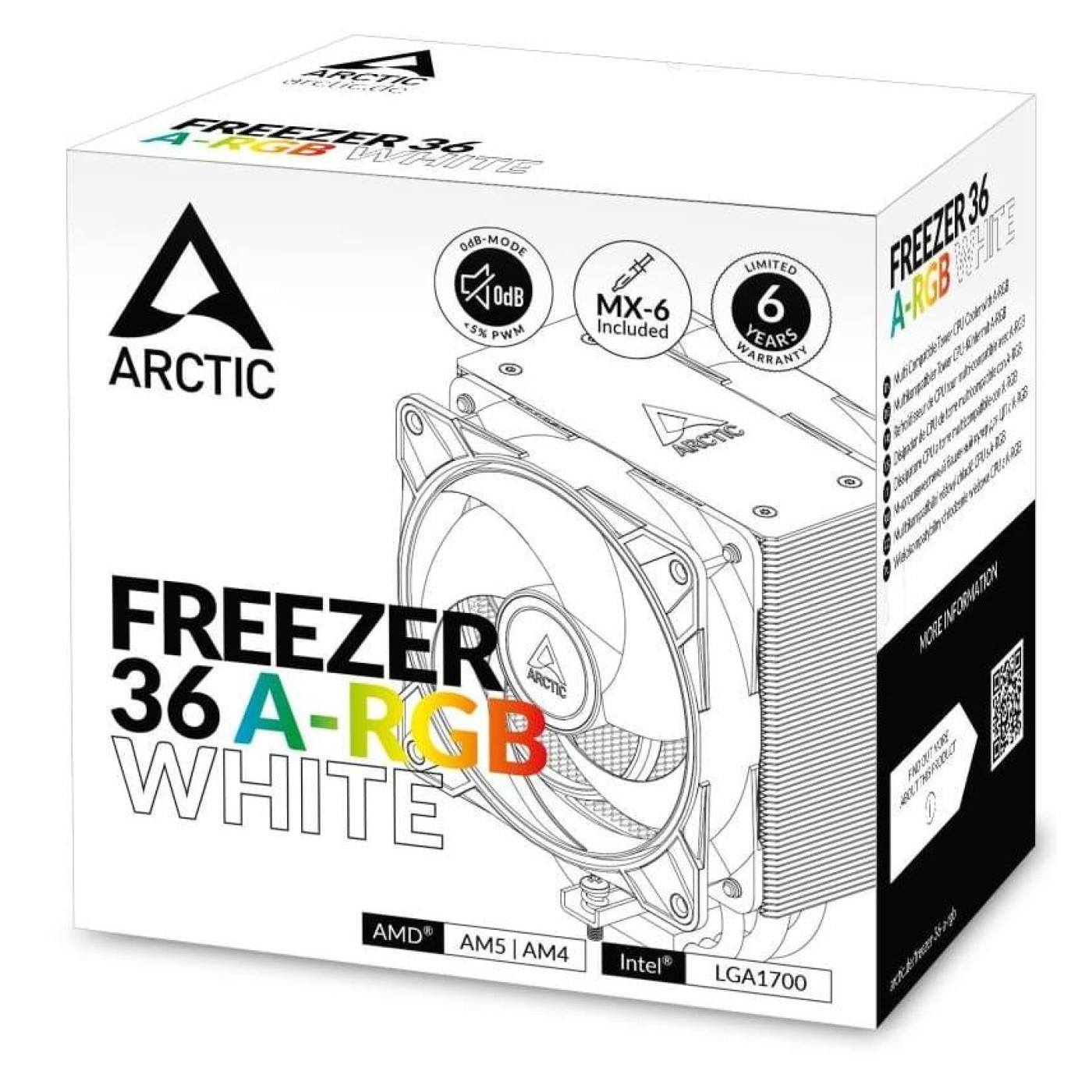 Кулер для процесора Arctic Freezer 36 A-RGB White (AOCPU00014A)