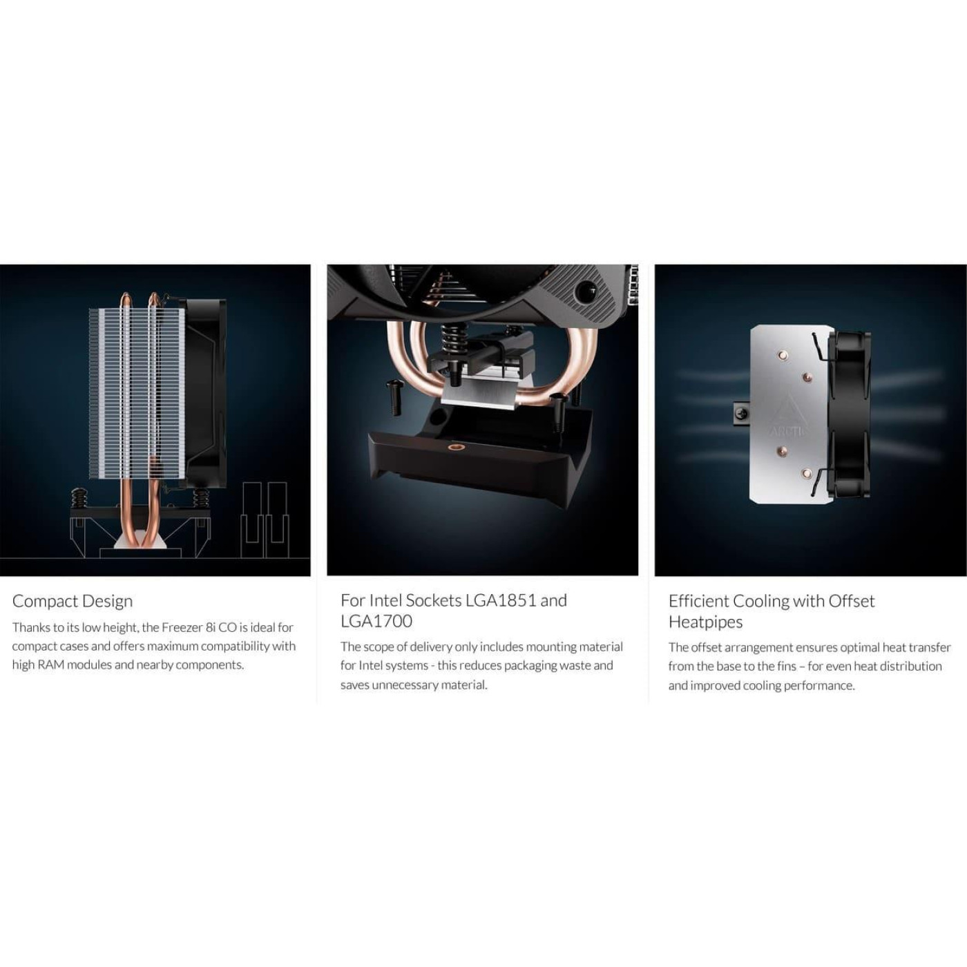 Кулер для процесора Arctic Freezer 8i CO Black (ACFRE00191A)